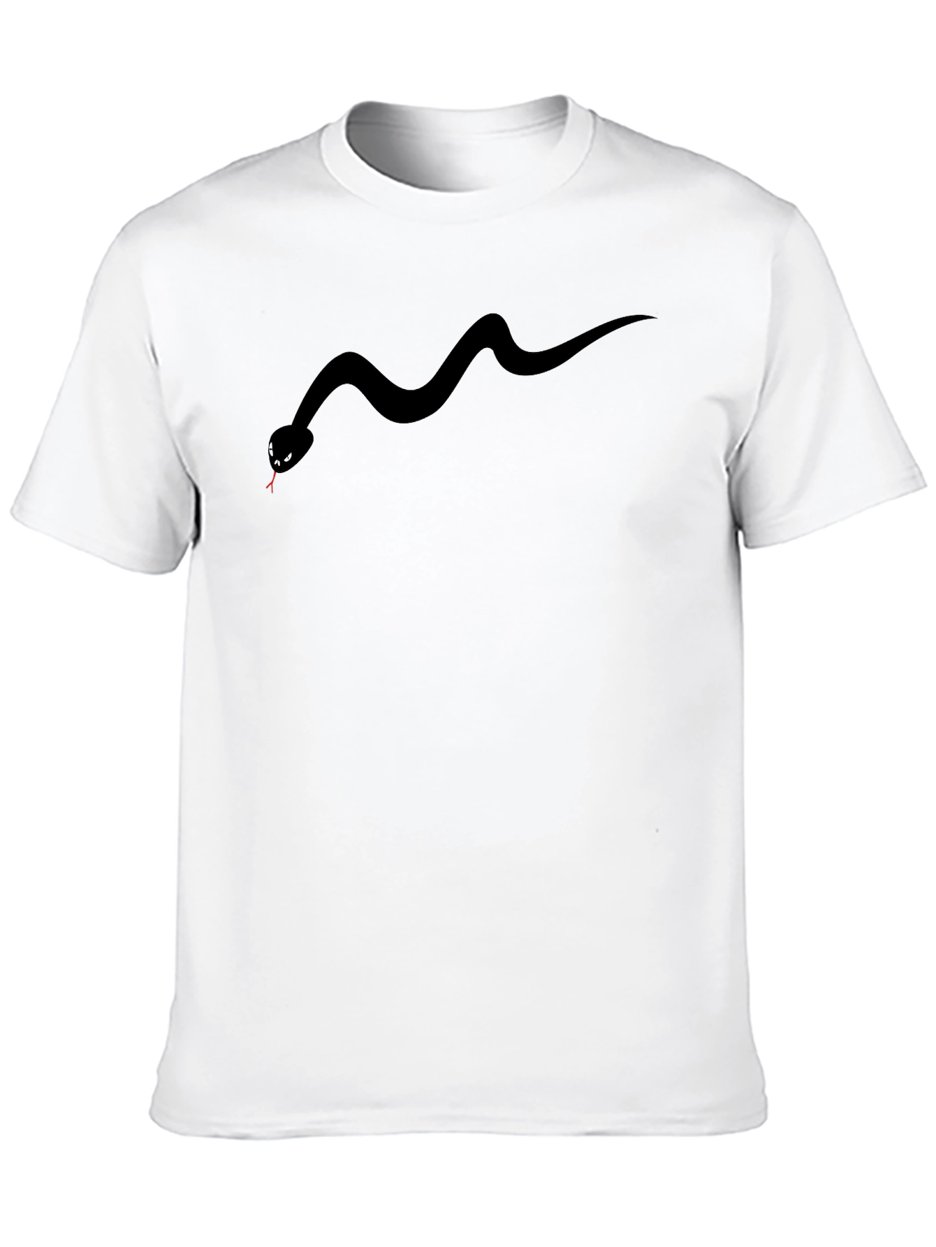 Black Snake Graphic Tee - Mens Casual Fashion