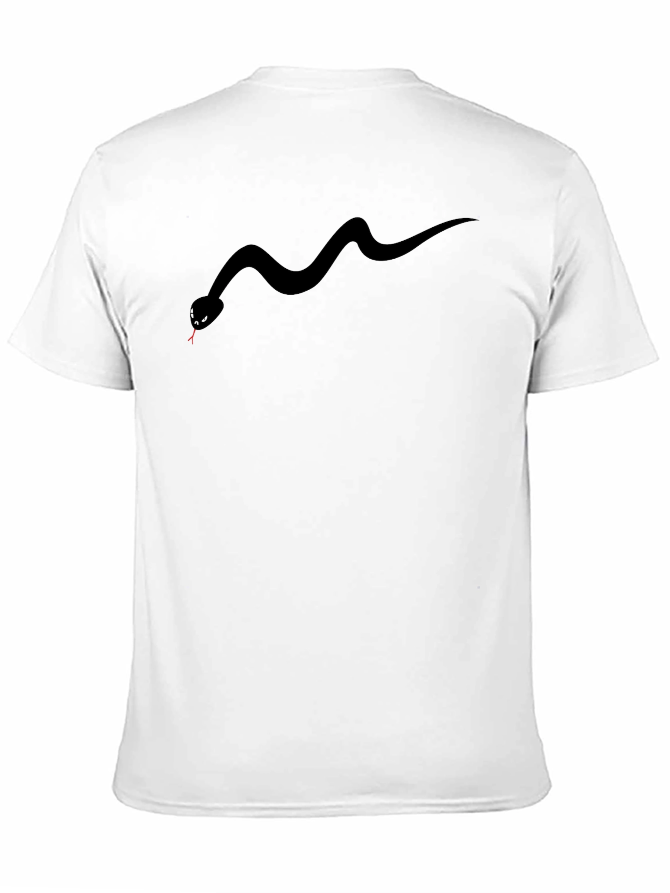 Black Snake Graphic Tee - Mens Casual Fashion