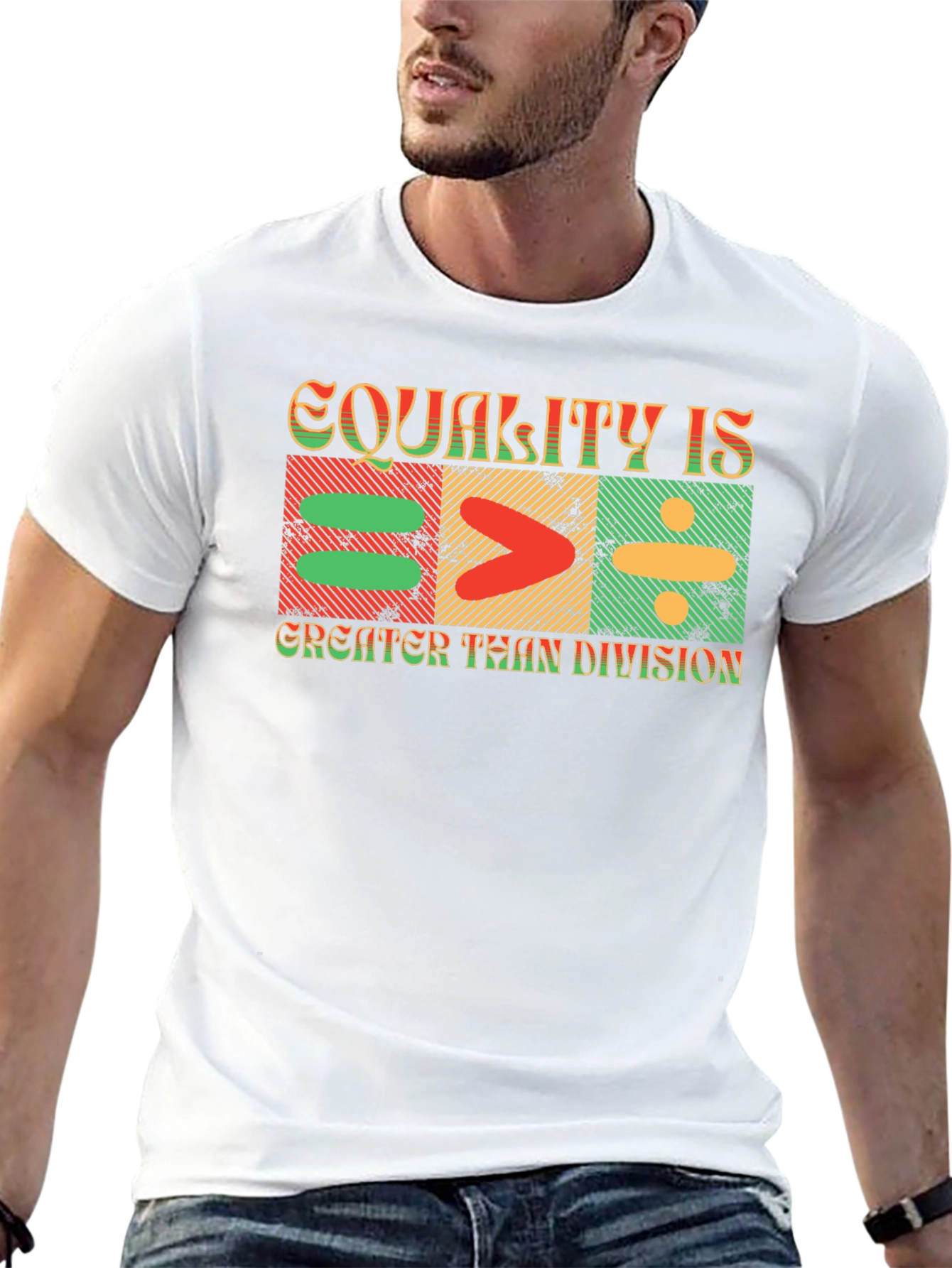 Equality is Greater Than Division Graphic Tee