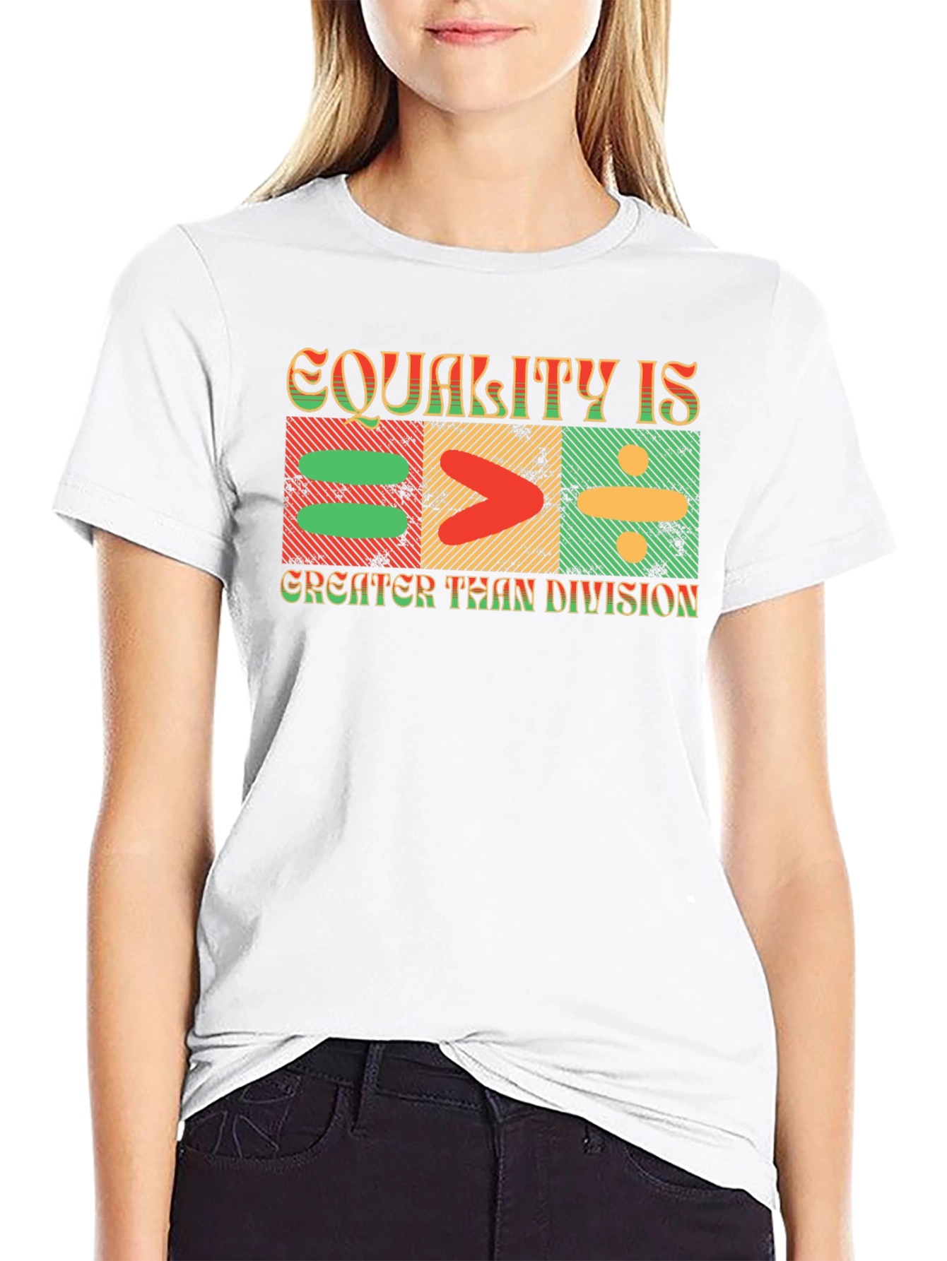 Equality is Greater Than Division Graphic Tee