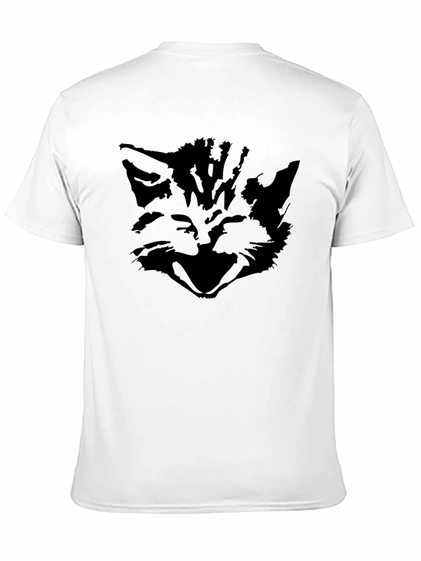 Mens Black Cat Graphic Tee - Stylish & Unique