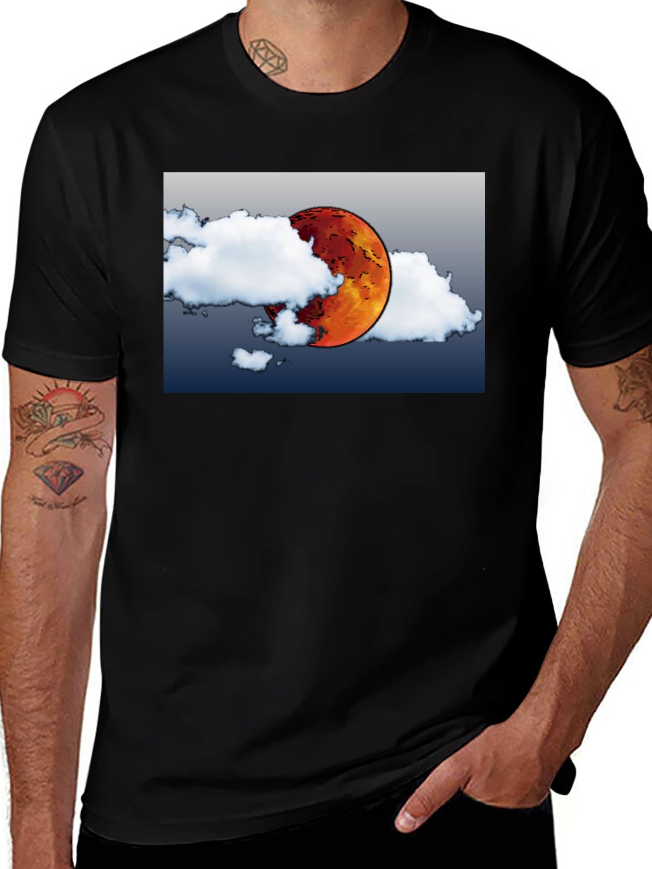 Eclipse Graphic T-Shirt - Black