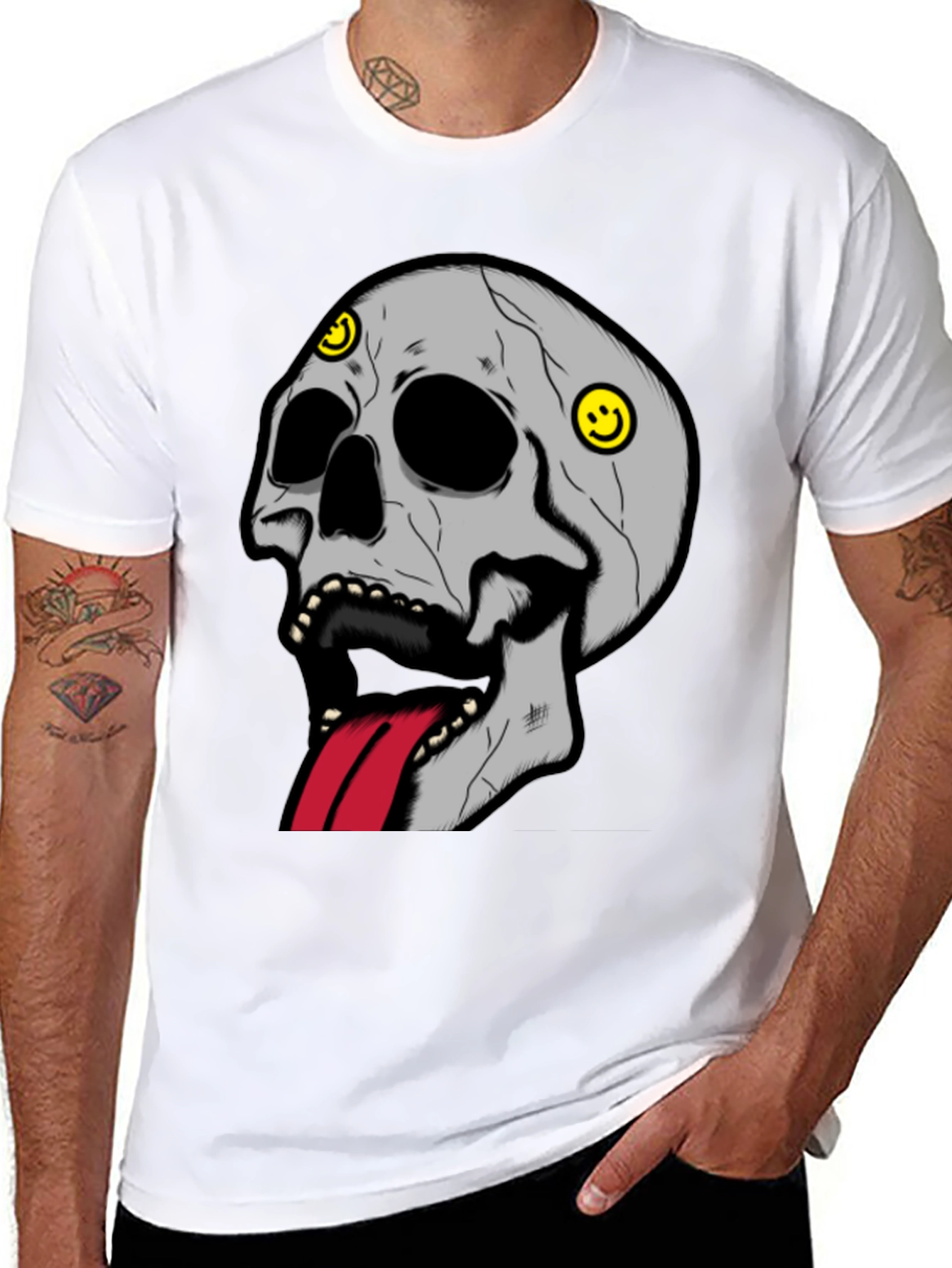 Skull Graphic Tee - Edgy Streetwear