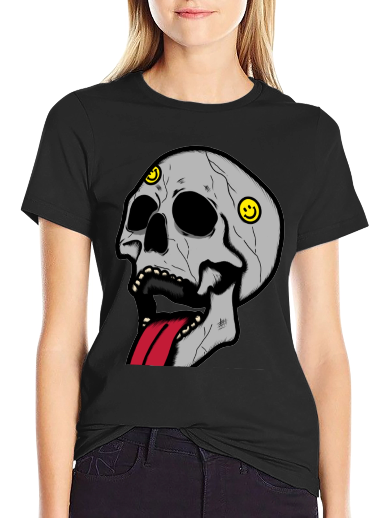 Skull Graphic Tee - Edgy Streetwear