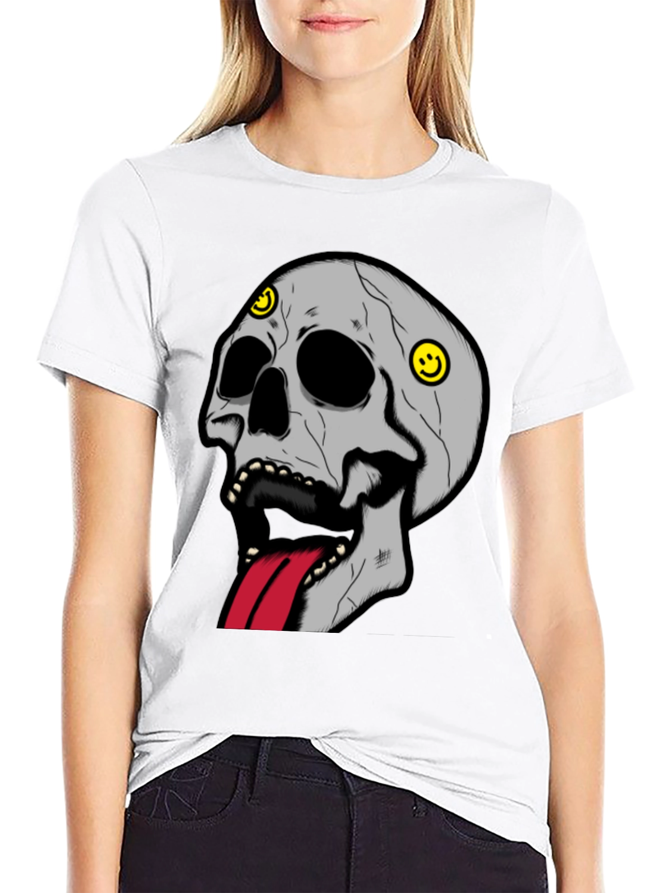 Skull Graphic Tee - Edgy Streetwear