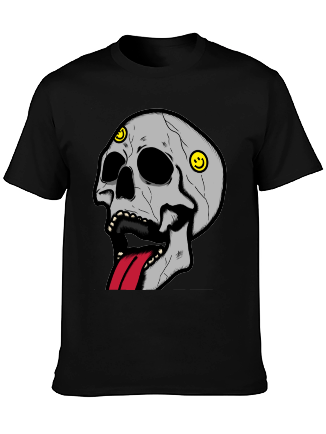Skull Graphic Tee - Edgy Streetwear