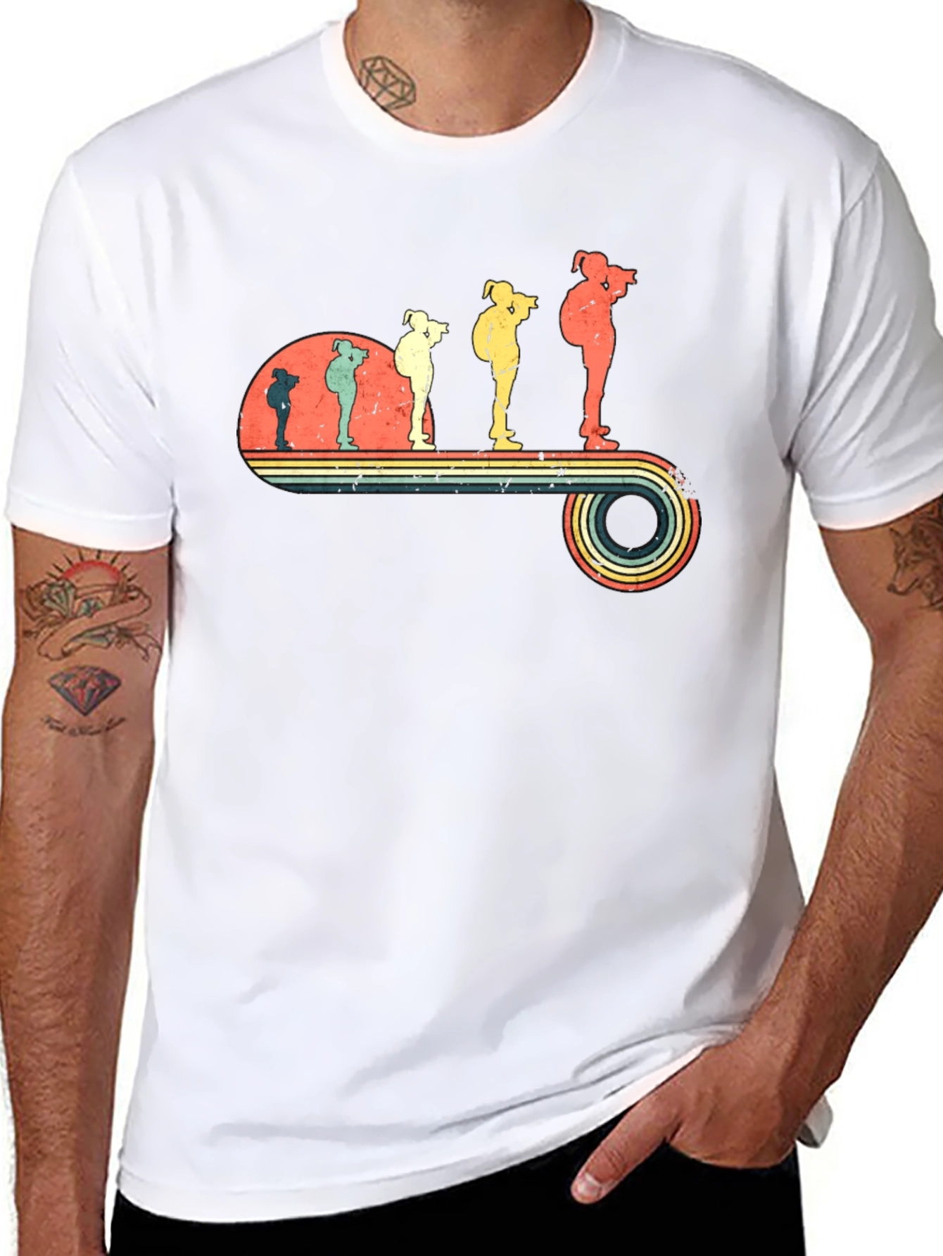 Retro Photographer Evolution T-Shirt