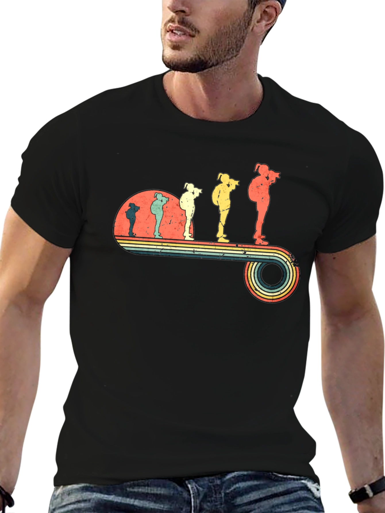 Retro Photographer Evolution T-Shirt