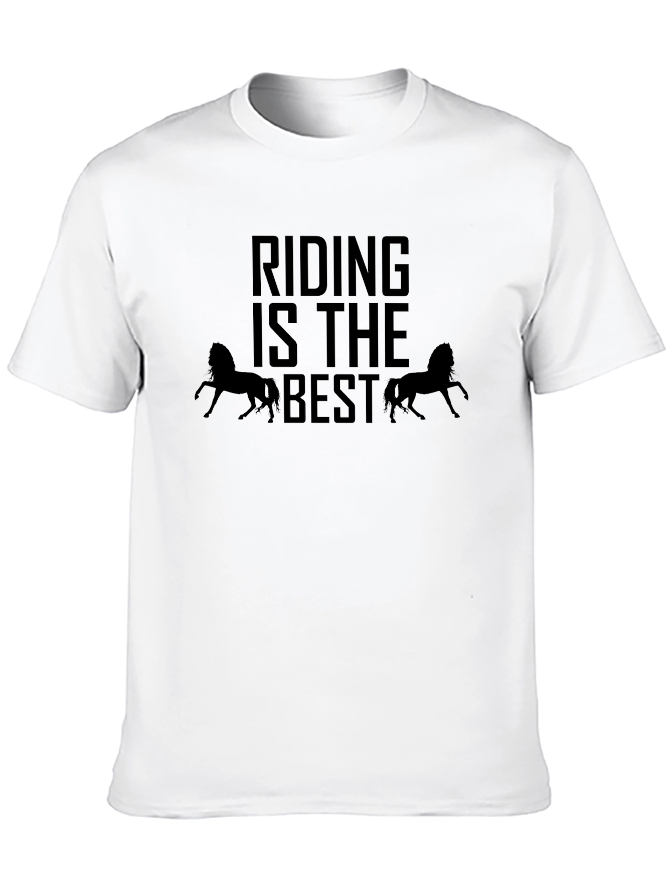 Riding is the Best Black Graphic Tee