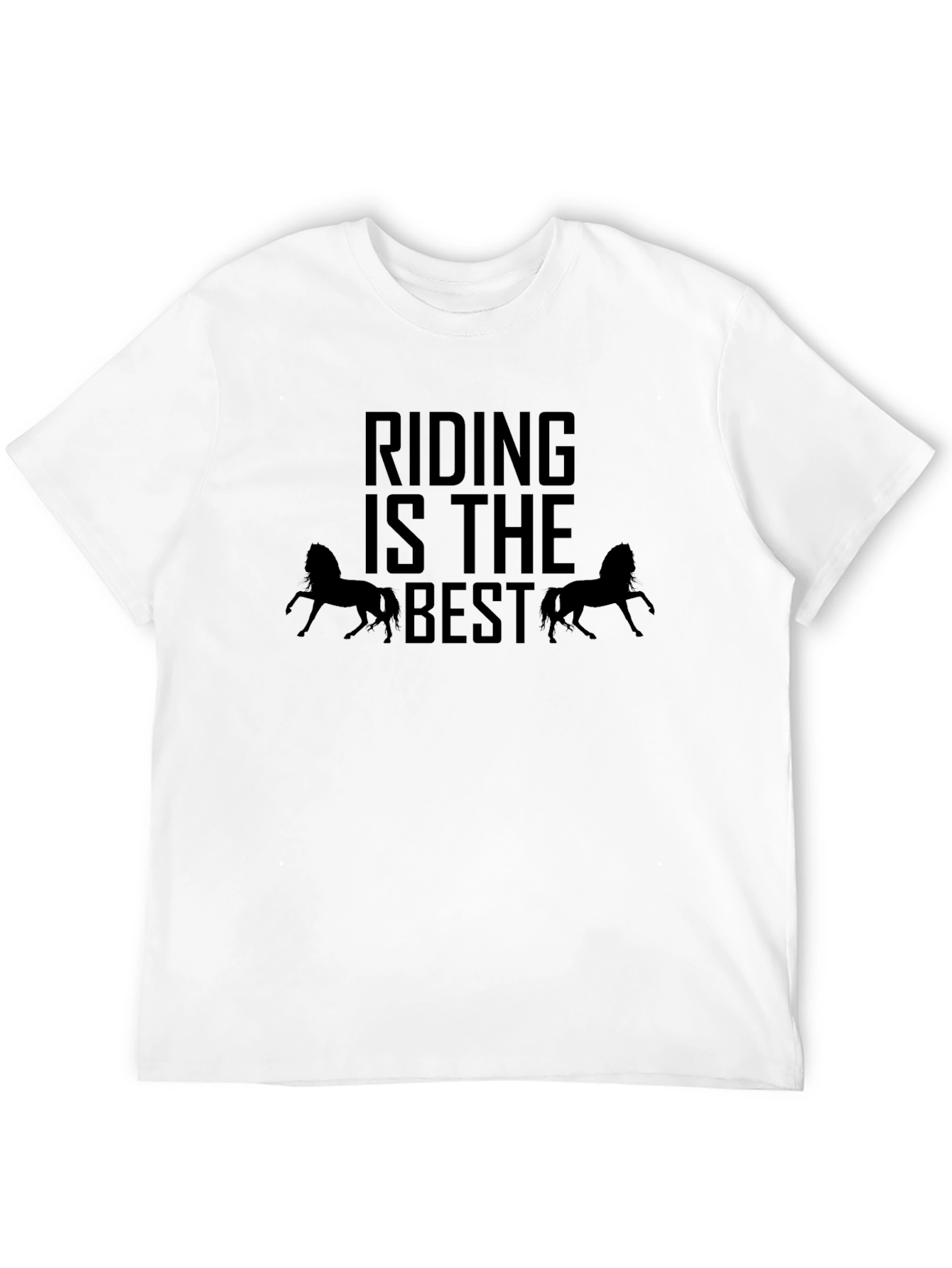 Riding is the Best Black Graphic Tee