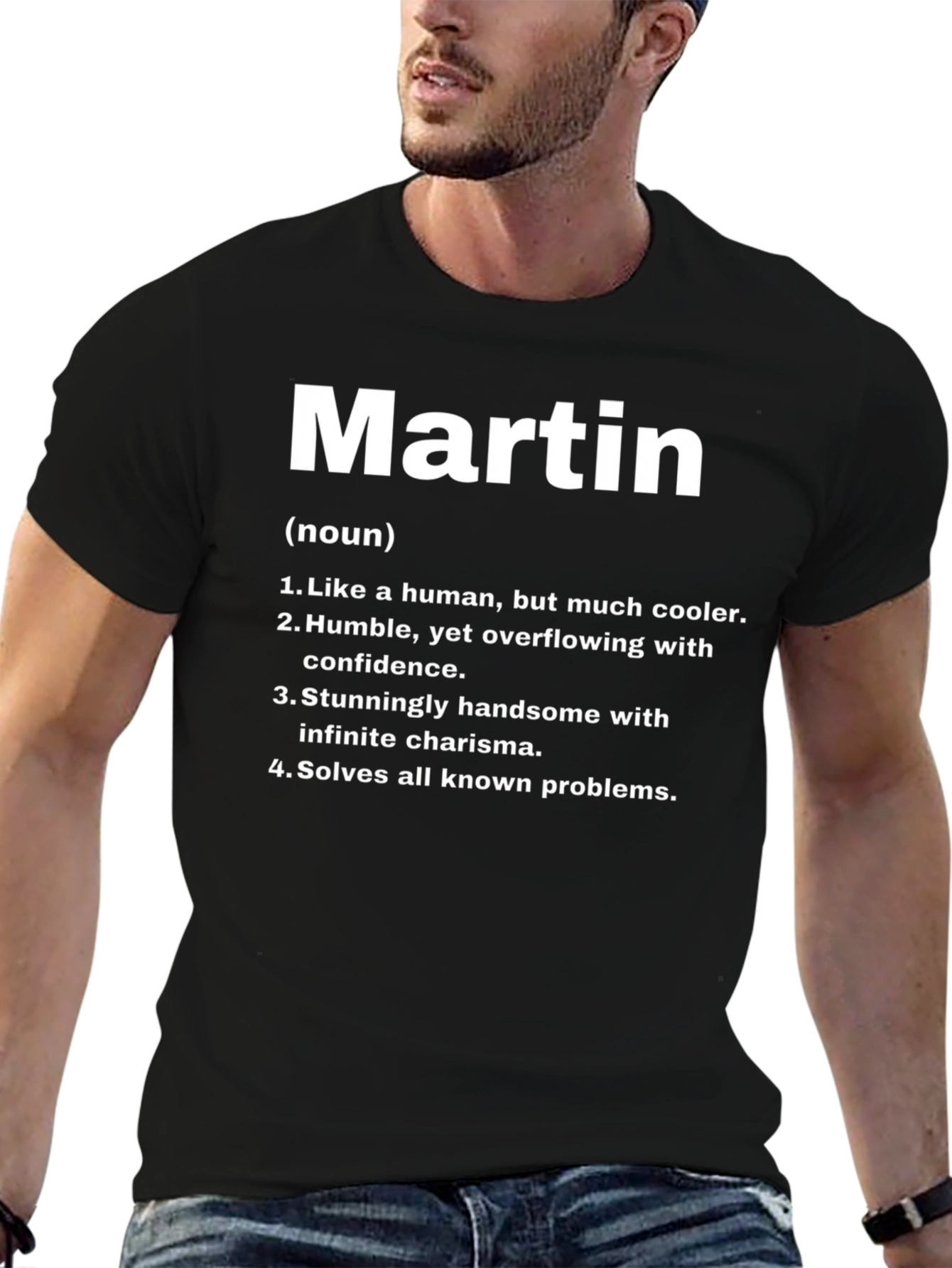 Martin Definition T-Shirt - Cool Handsome Problem Solver