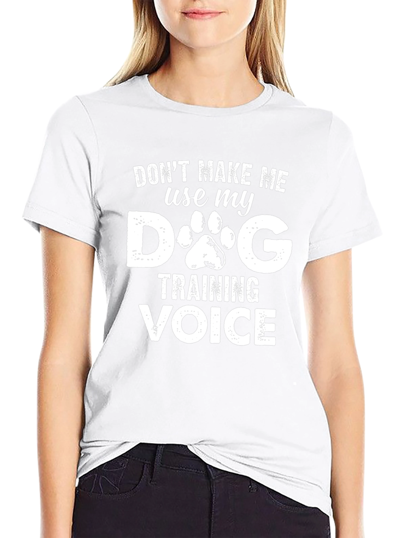 Dog Training Voice T-Shirt Funny Dog Lover Tee