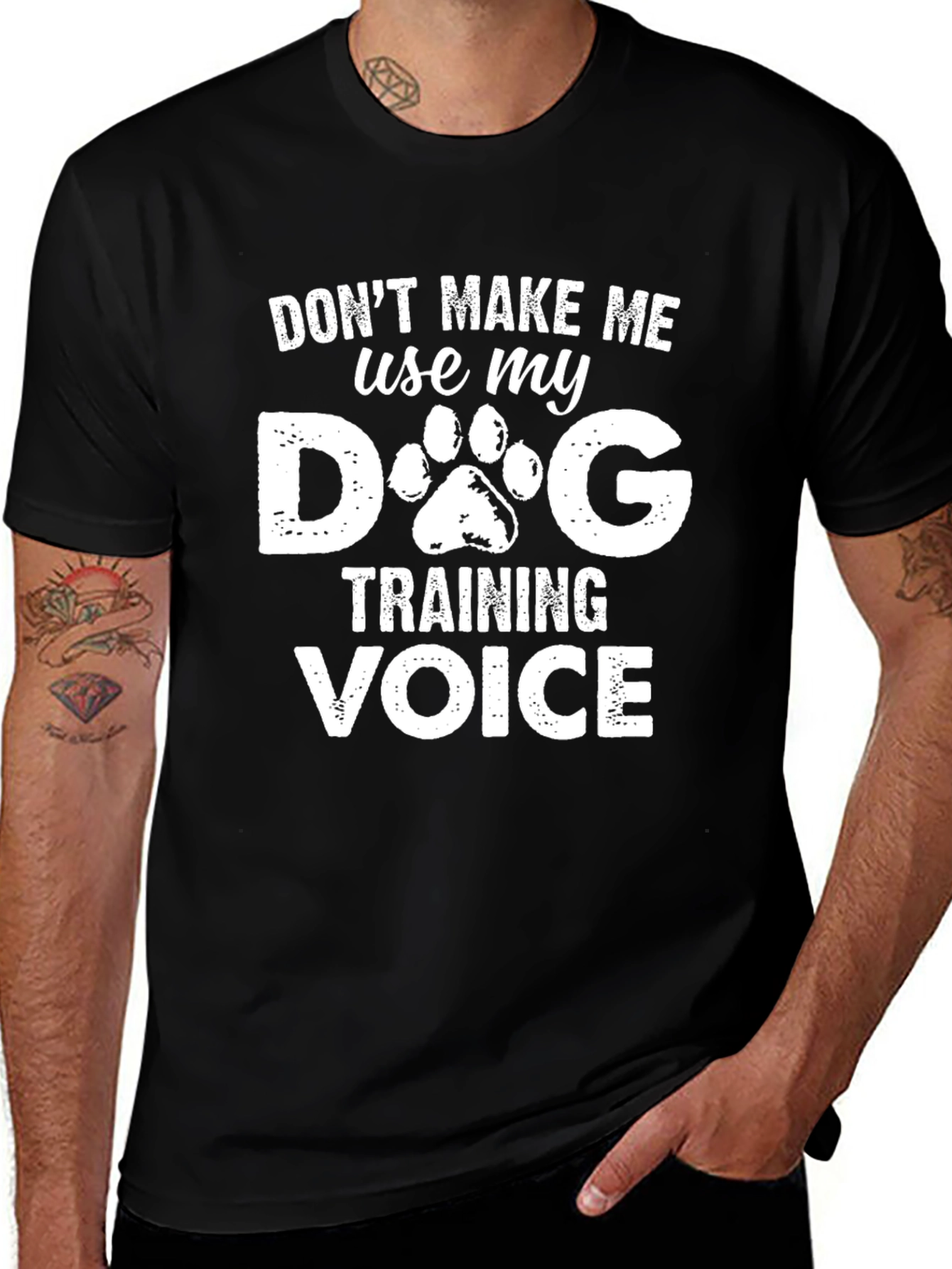 Dog Training Voice T-Shirt Funny Dog Lover Tee
