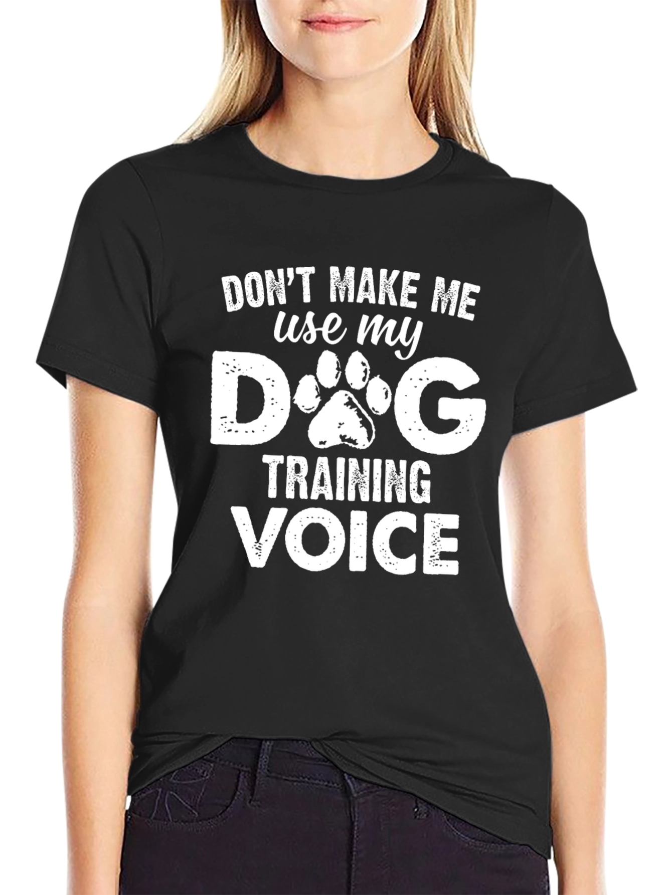 Dog Training Voice T-Shirt Funny Dog Lover Tee