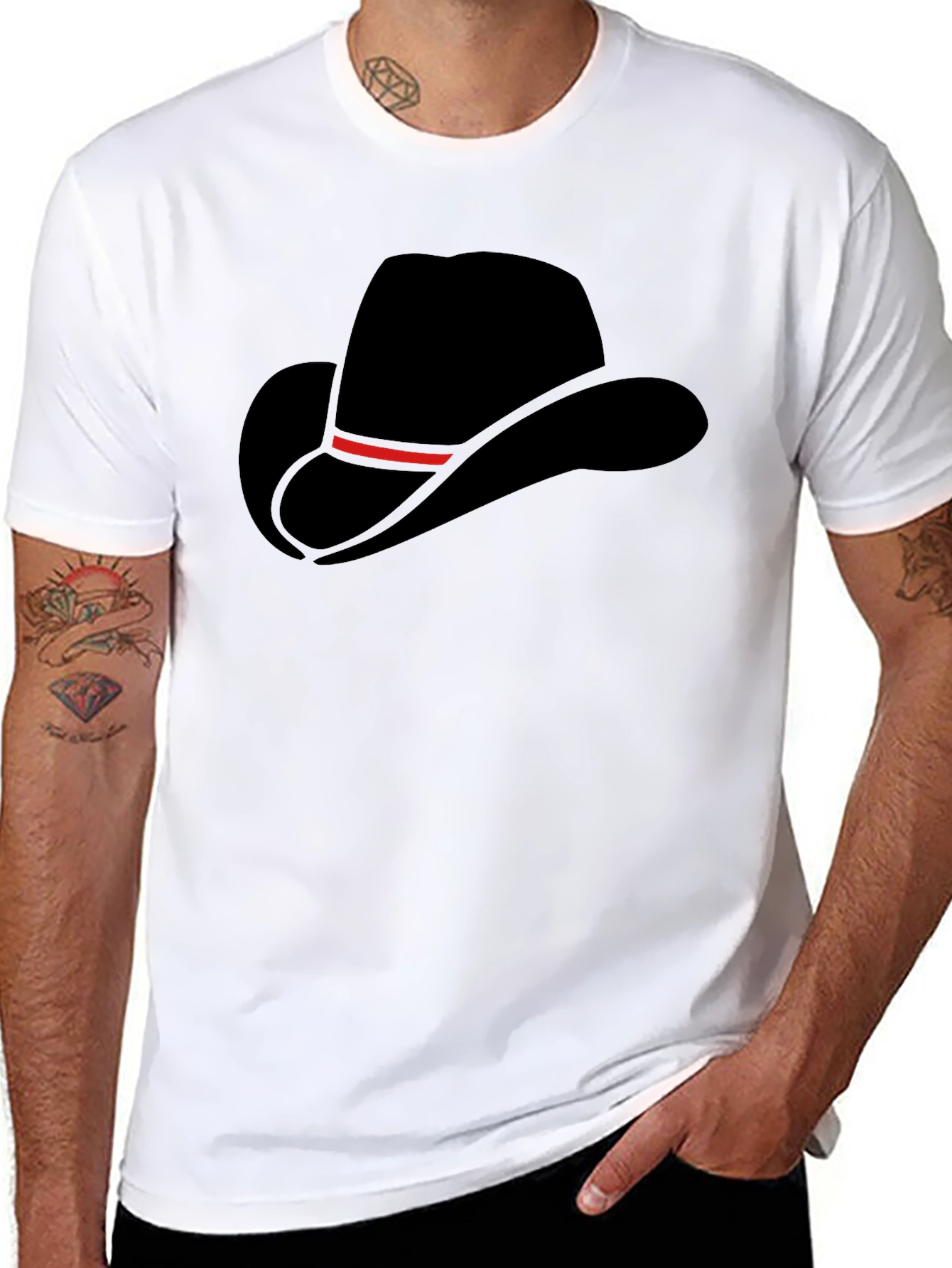 Classic Cowboy Hat Graphic T-Shirt