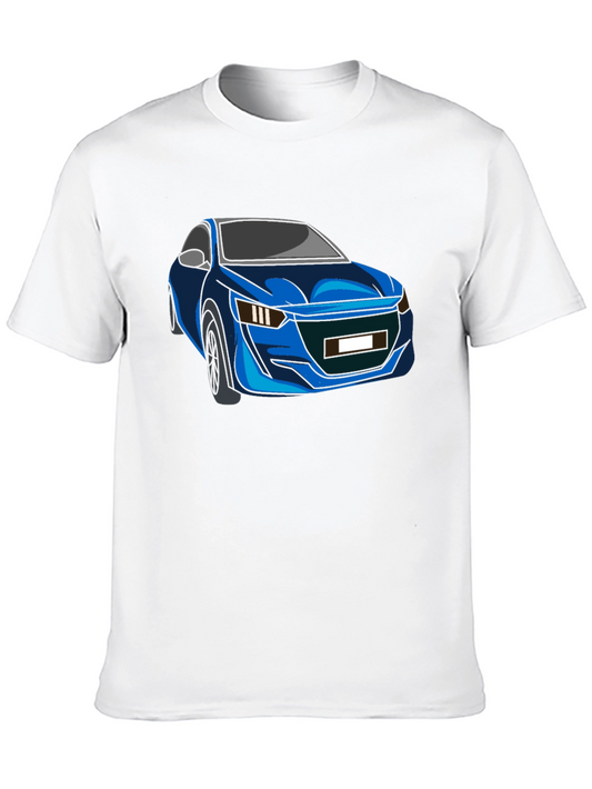Car Graphic Black Tee - Cool Automotive Design