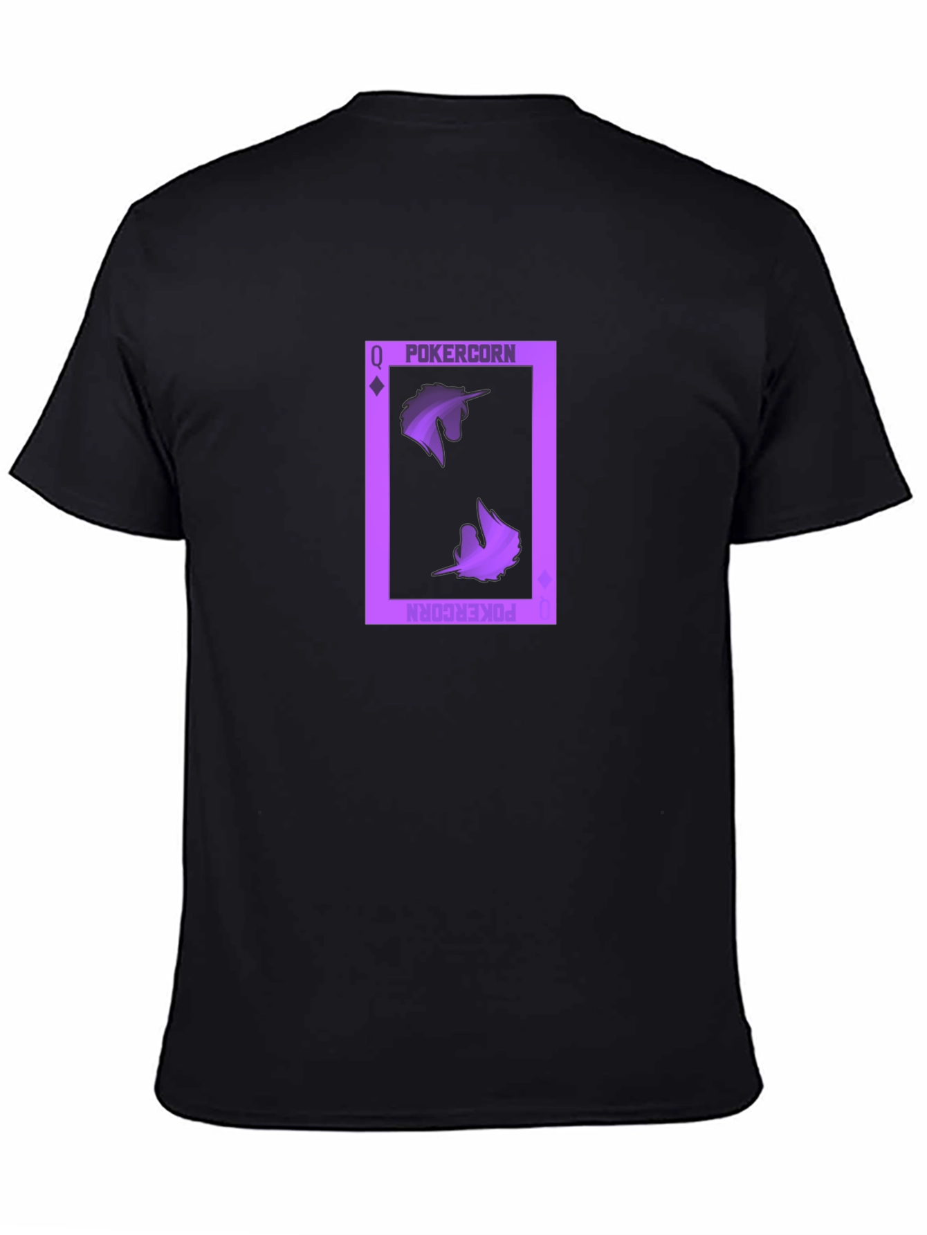 Pokercorn Queen Black T-Shirt