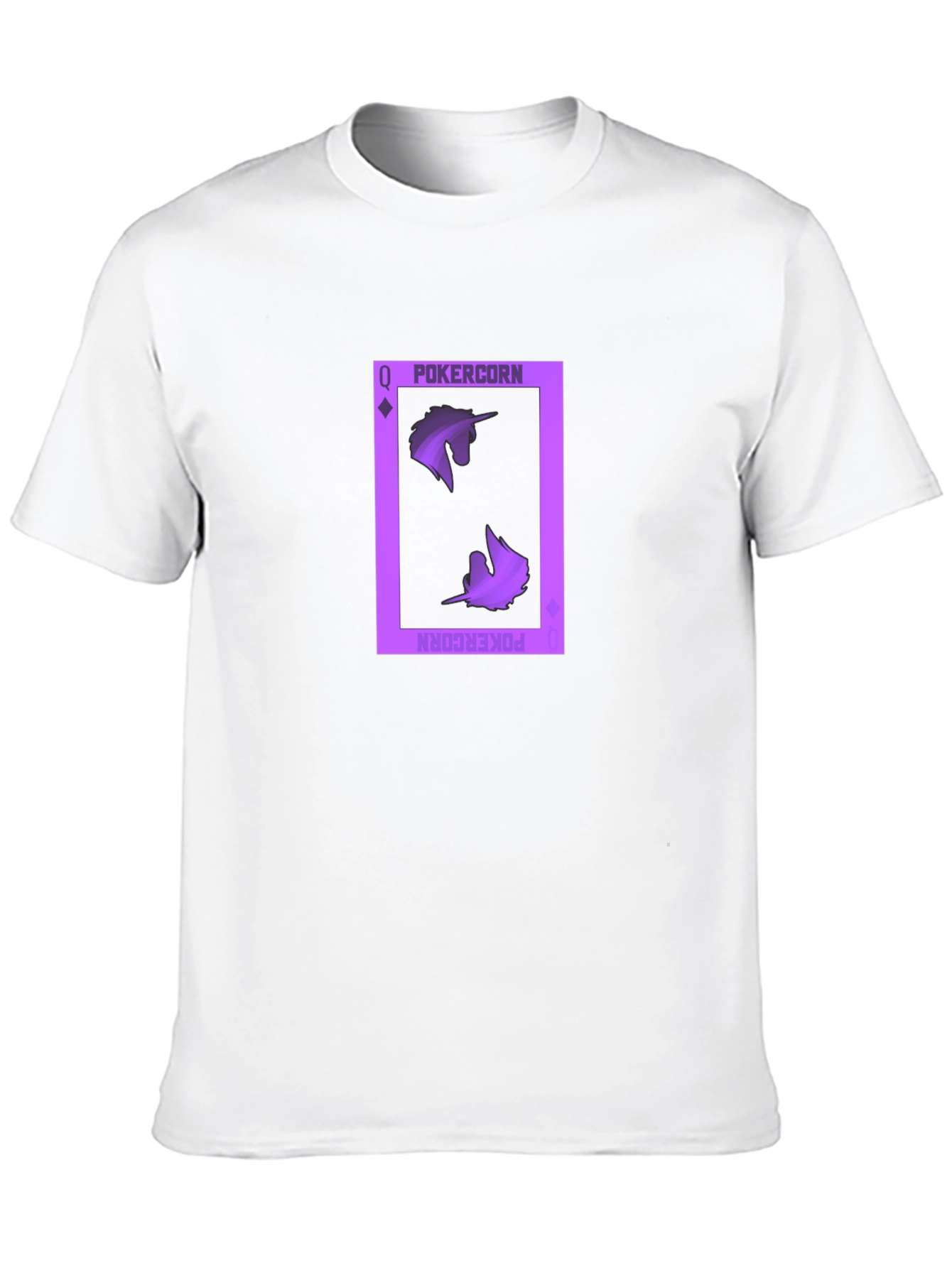Pokercorn Queen Black T-Shirt