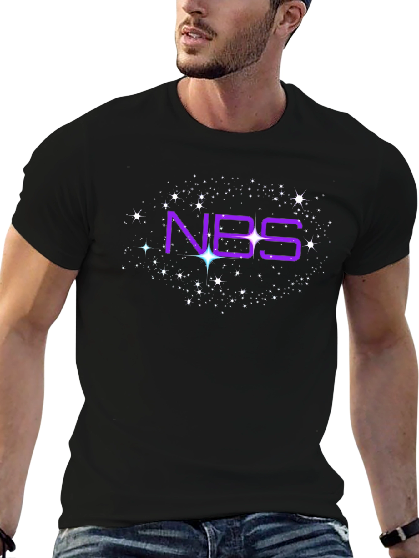 NBS Galaxy Graphic T-Shirt - Black