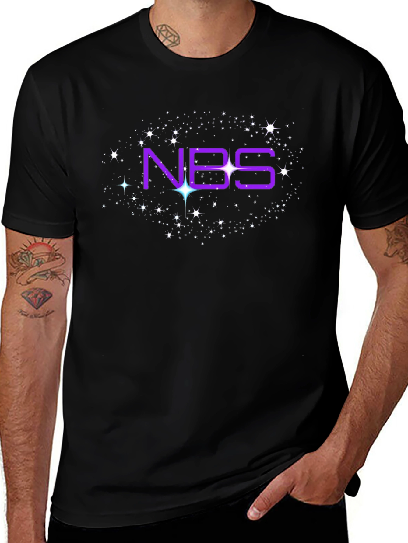NBS Galaxy Graphic T-Shirt - Black