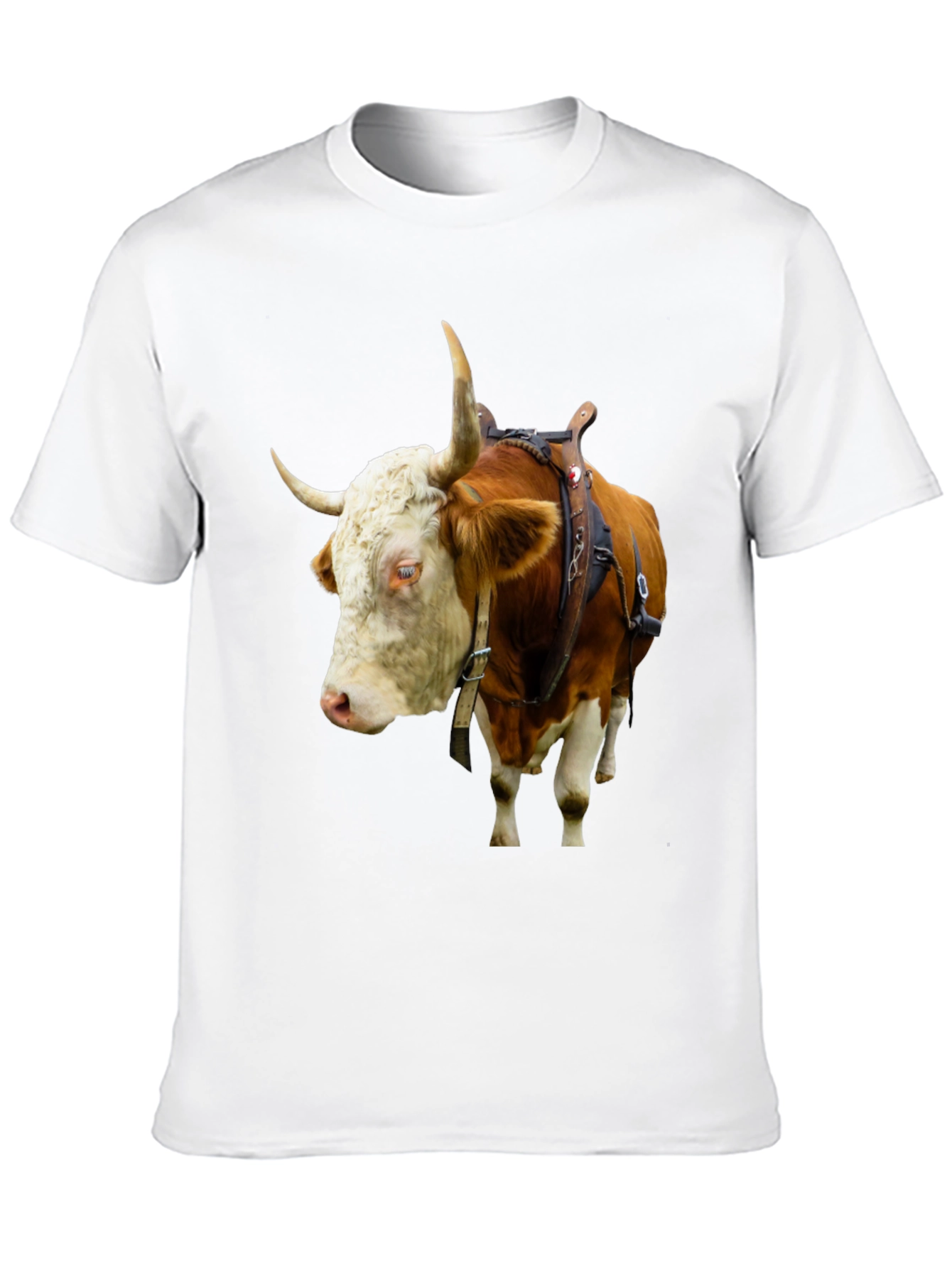 Bull with Saddle Black T-Shirt