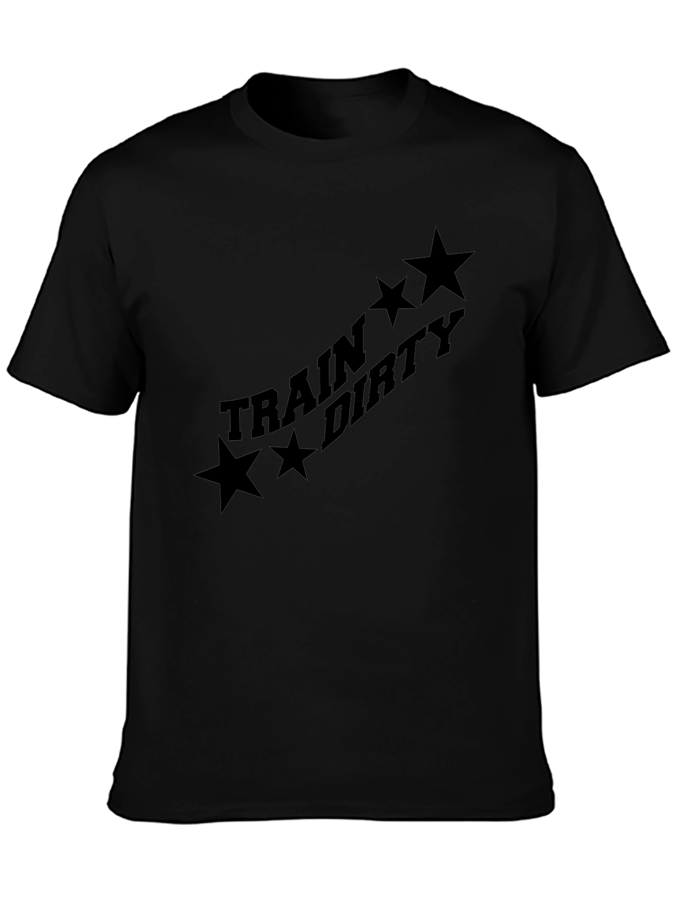 Train Dirty Black Graphic Tee