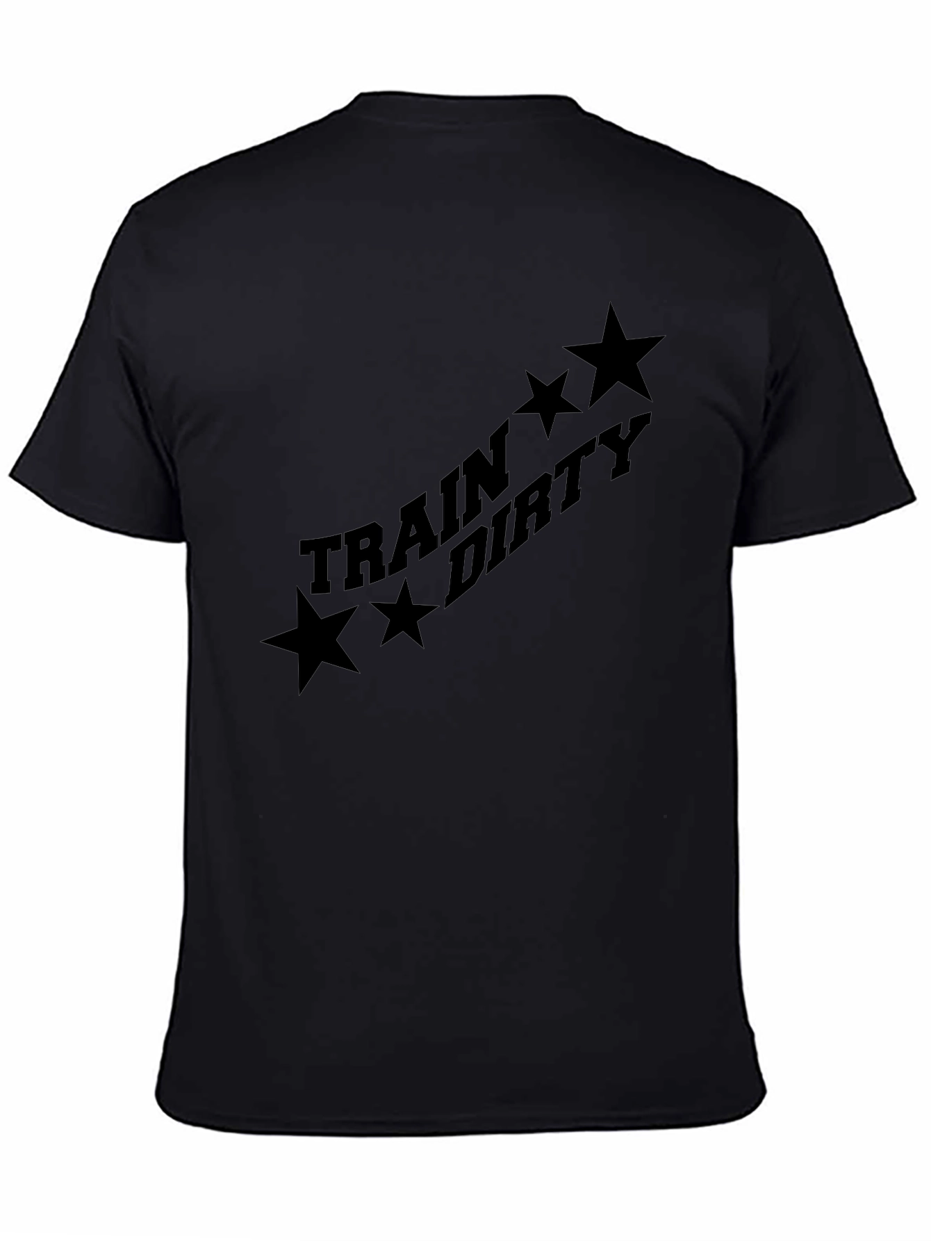 Train Dirty Black Graphic Tee