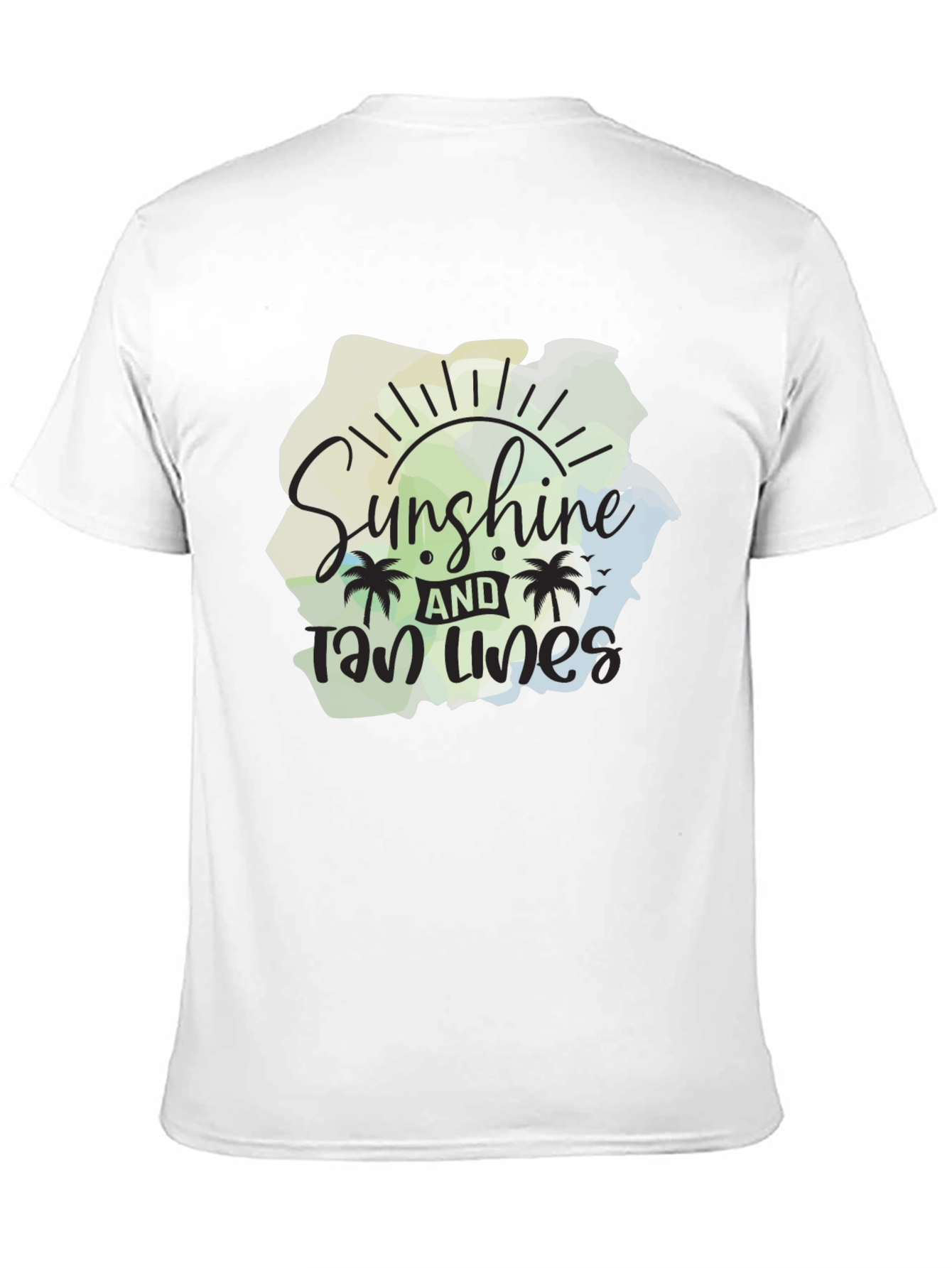 Sunshine and Tan Lines Black T-Shirt
