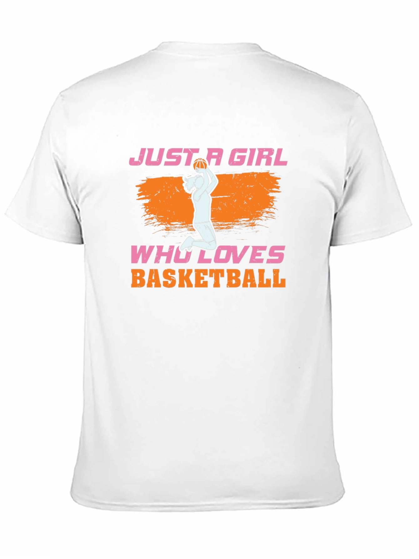 Basketball Girl Graphic Tee - Sporty Casual T-Shirt