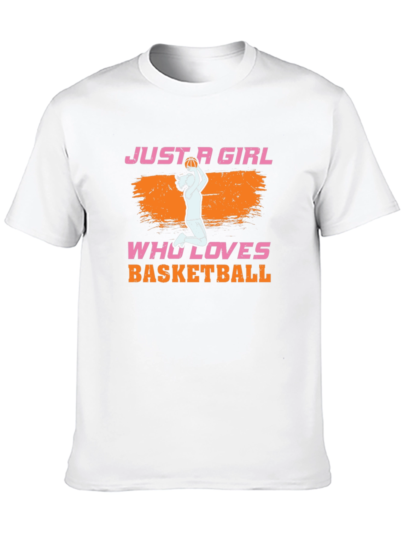 Basketball Girl Graphic Tee - Sporty Casual T-Shirt