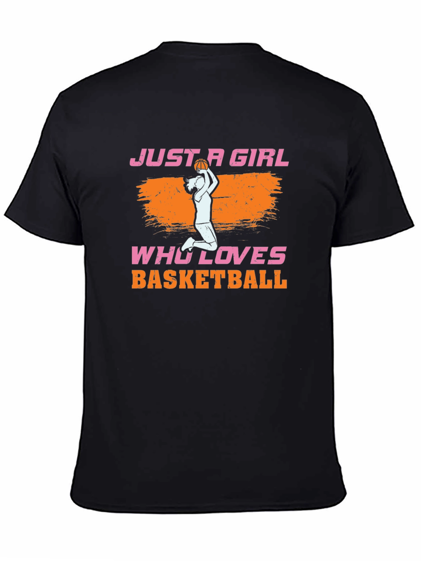 Basketball Girl Graphic Tee - Sporty Casual T-Shirt