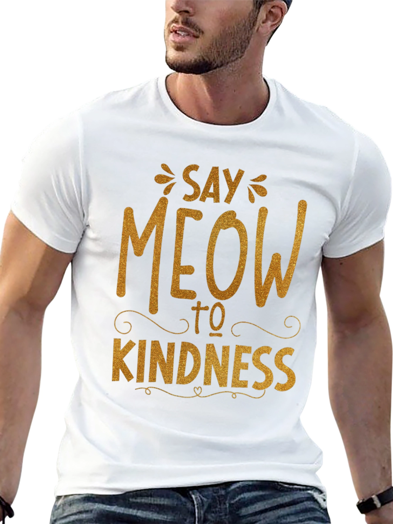 Say Meow to Kindness Graphic Tee