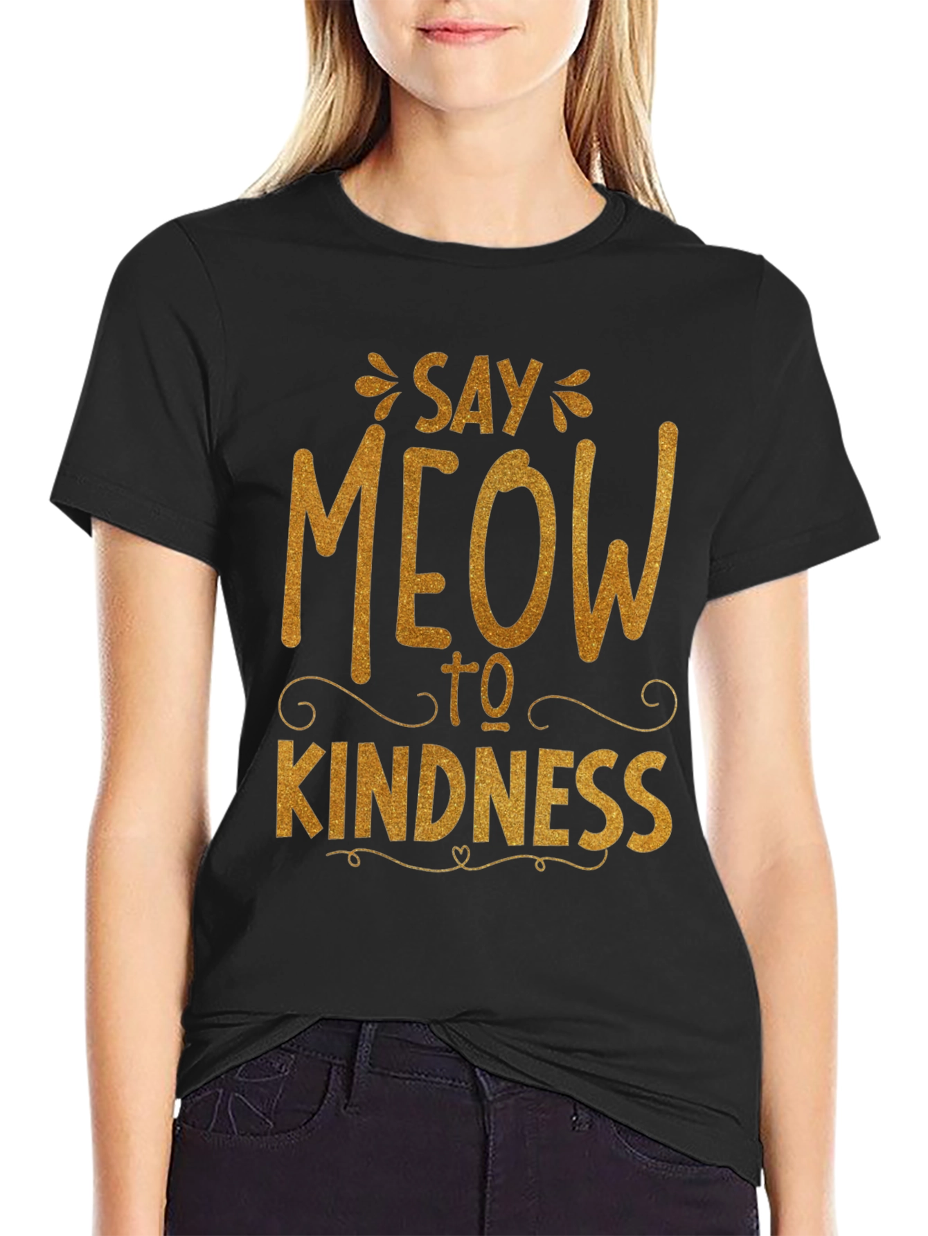 Say Meow to Kindness Graphic Tee