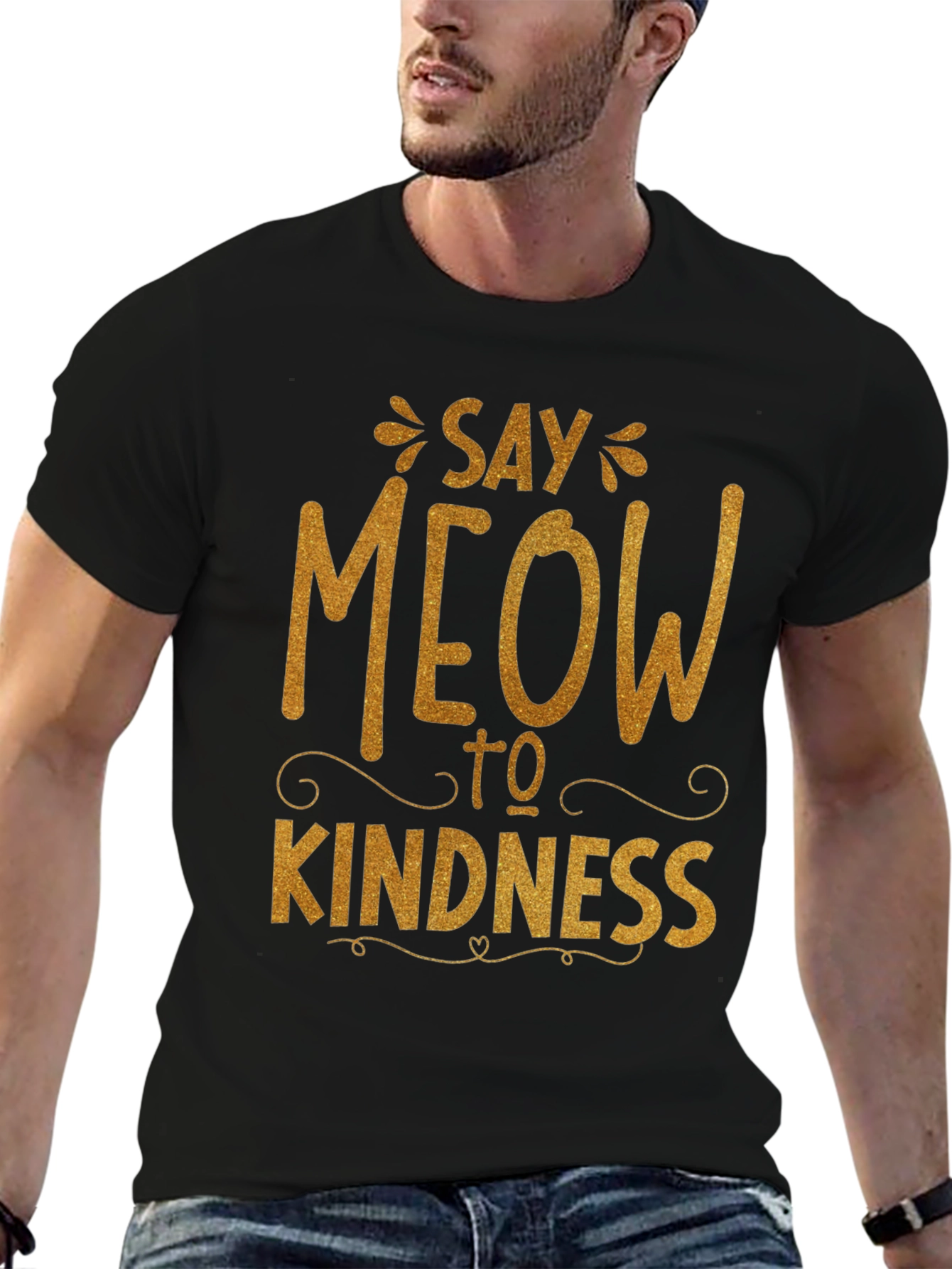 Say Meow to Kindness Graphic Tee