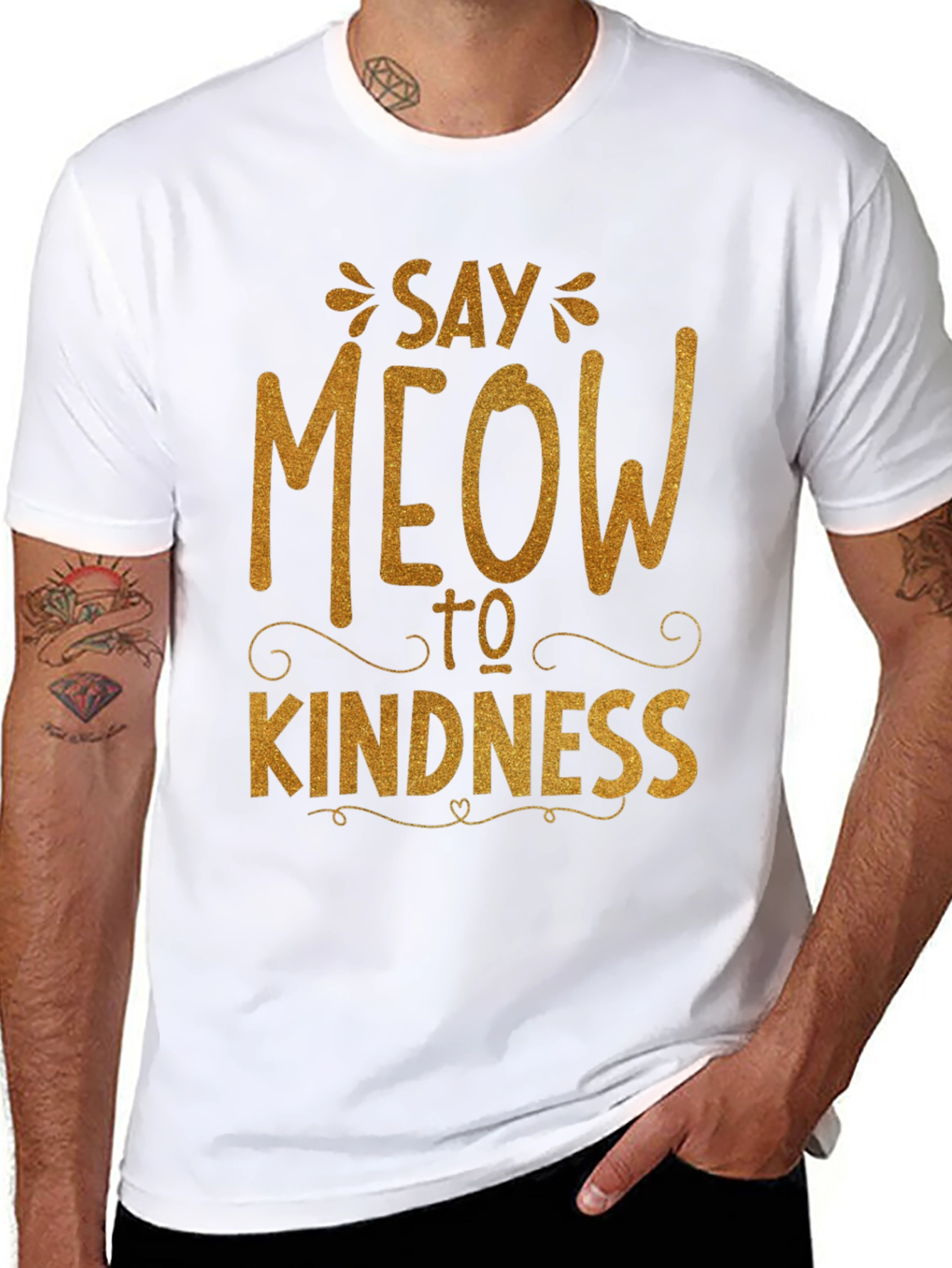 Say Meow to Kindness Graphic Tee