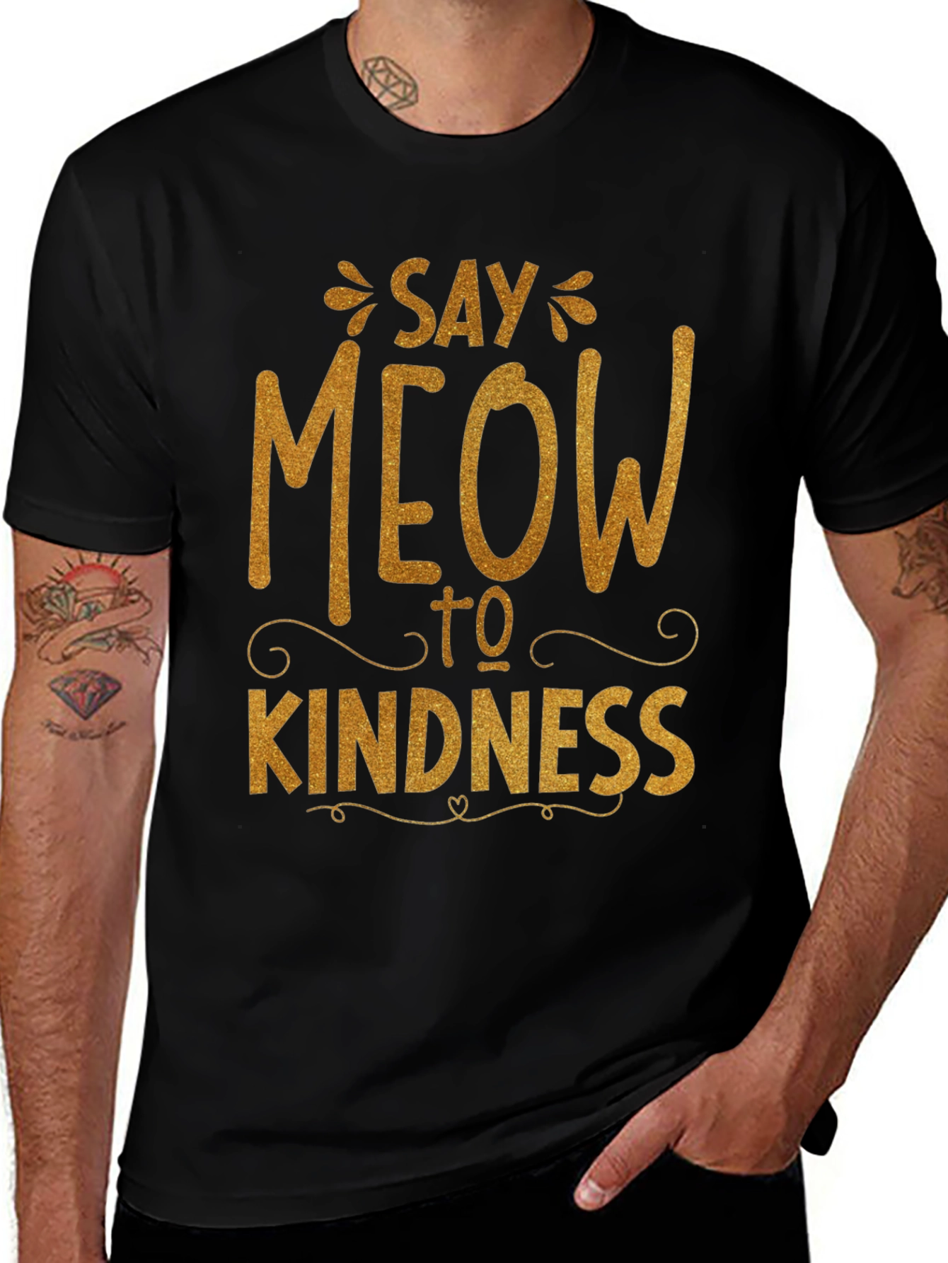 Say Meow to Kindness Graphic Tee