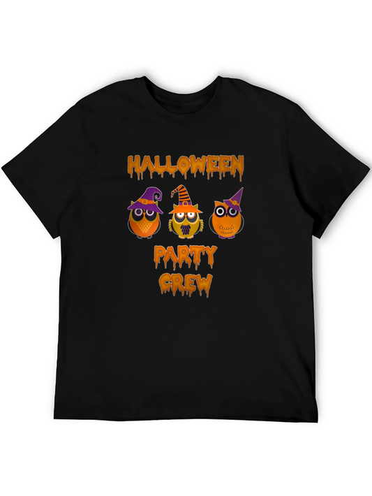 Halloween Party Crew Owl T-Shirt
