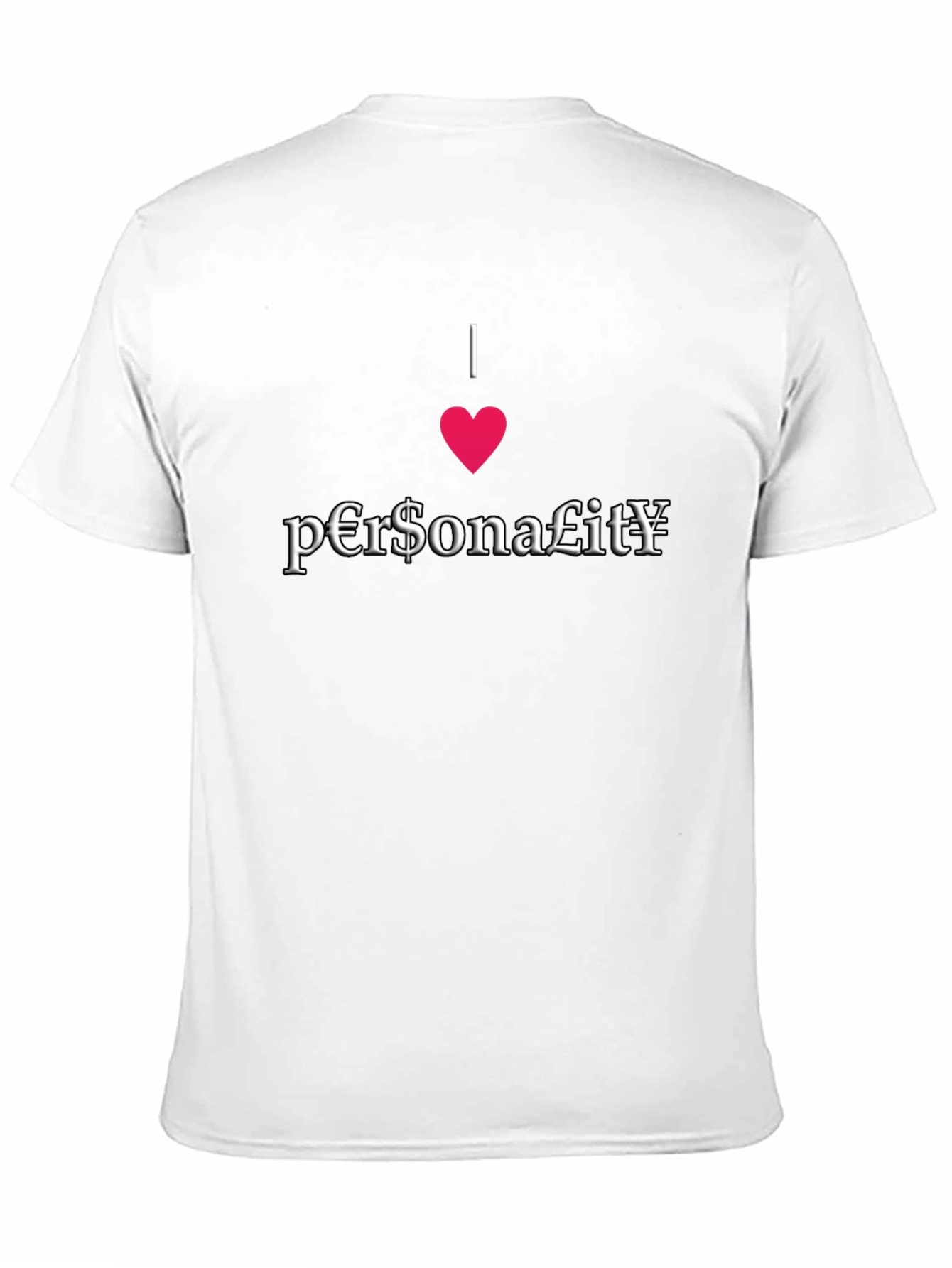 I Heart Personality Black T-Shirt