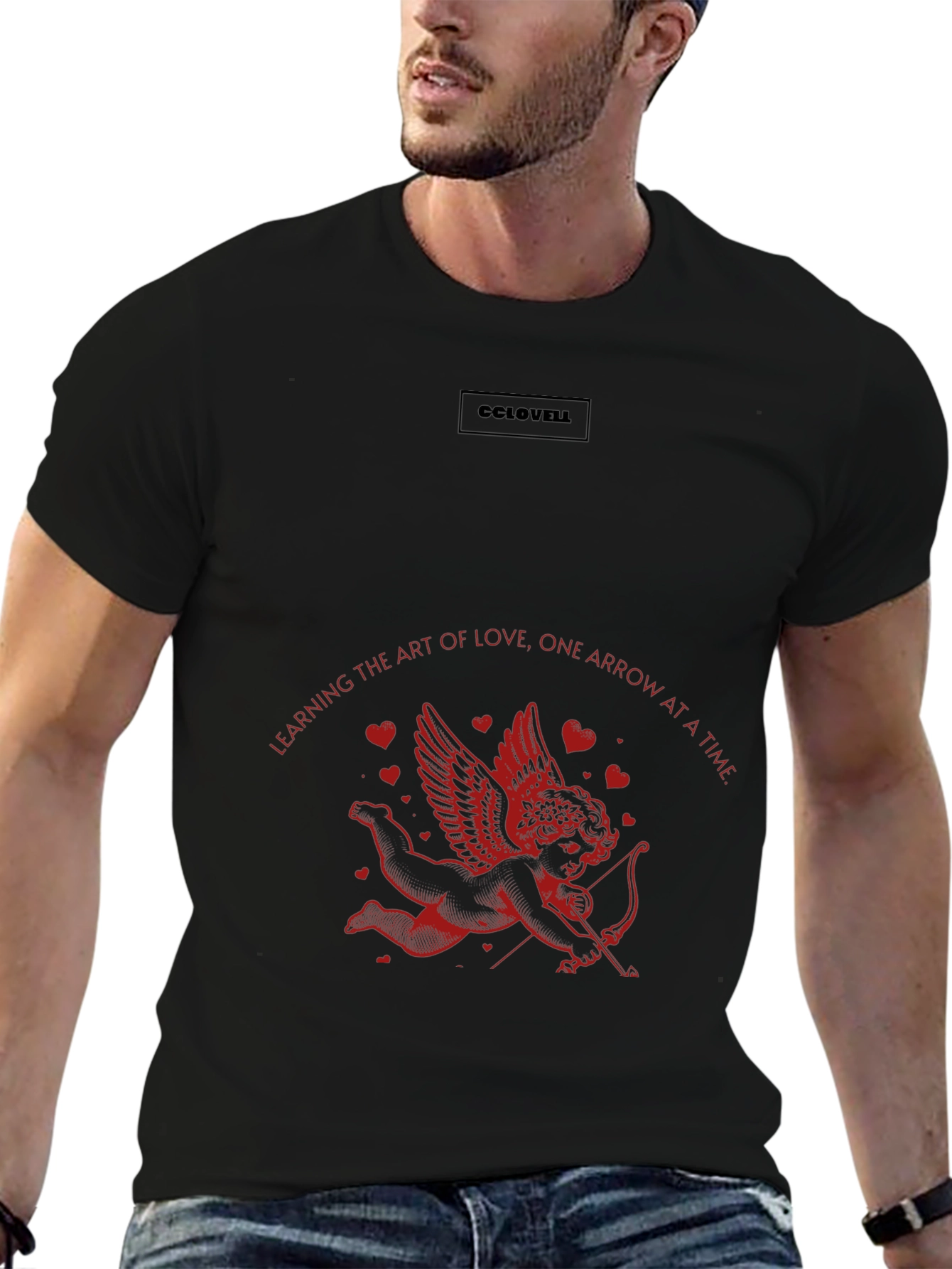 Cupids Arrow Graphic Tee - Black