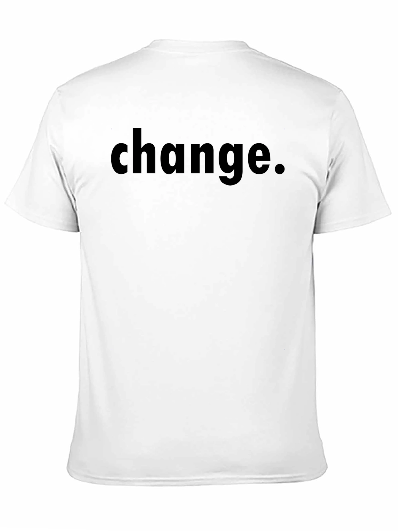 Change Graphic T-Shirt - Black Crew Neck Tee