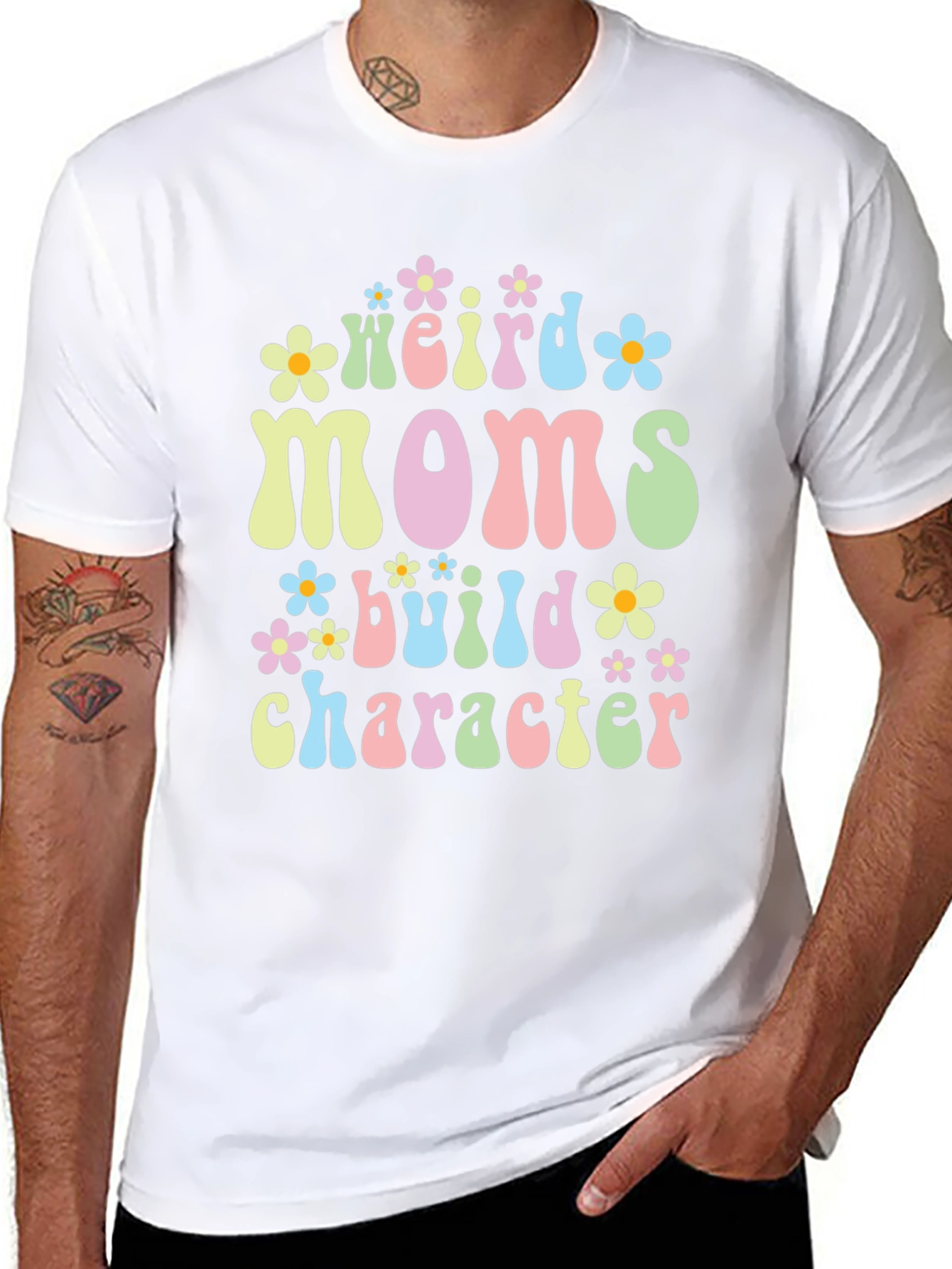 Weird Moms Build Character T-Shirt
