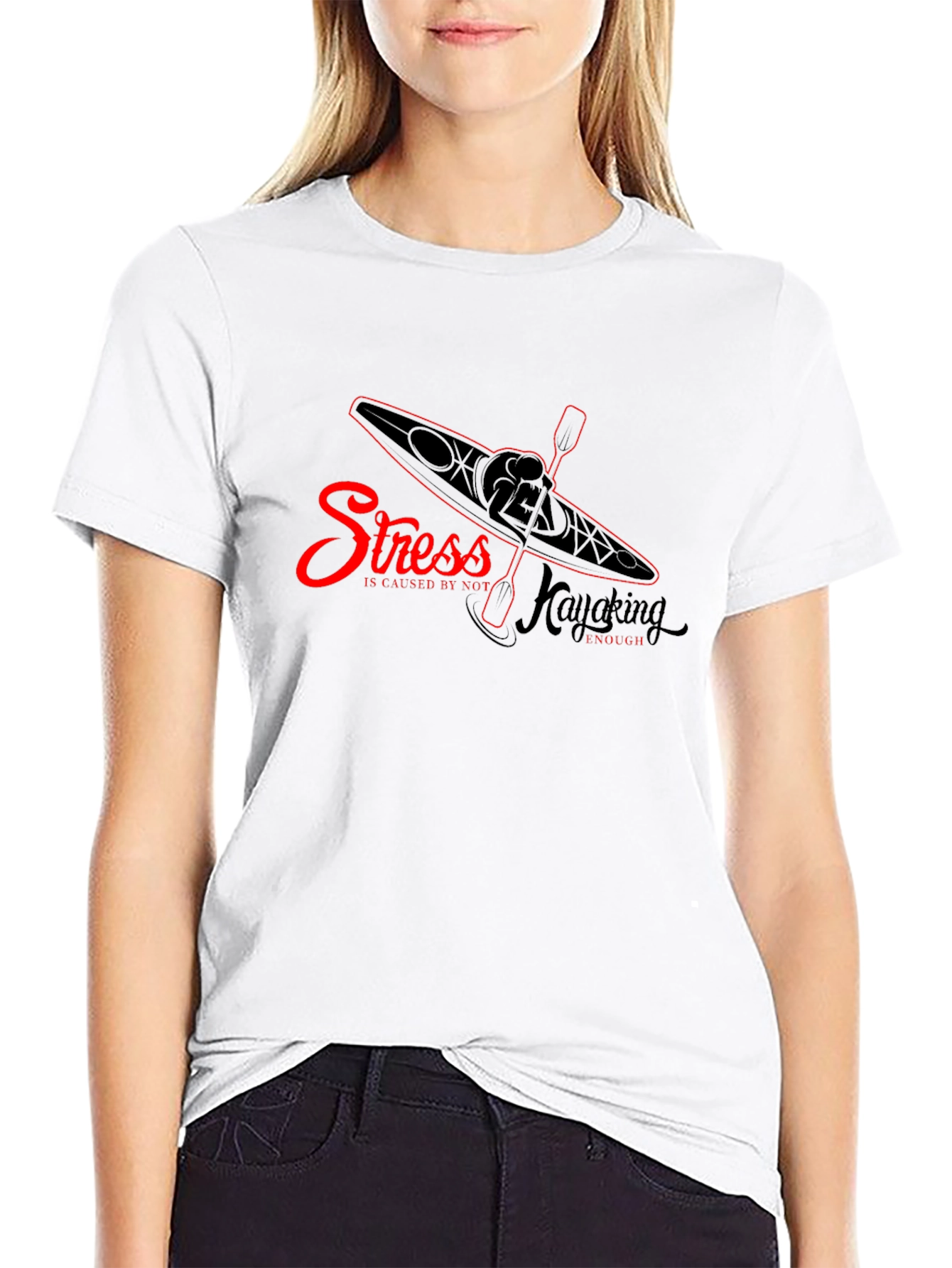 Kayaking Lovers T-Shirt: Stress Relief Design