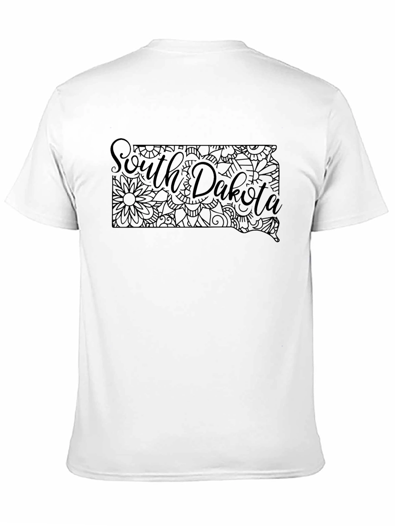 South Dakota State Map T-Shirt - Graphic Tee