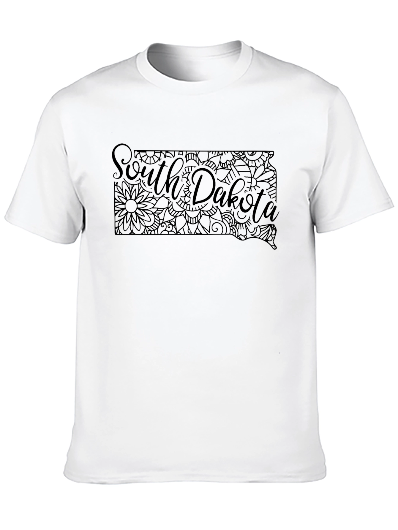 South Dakota State Map T-Shirt - Graphic Tee