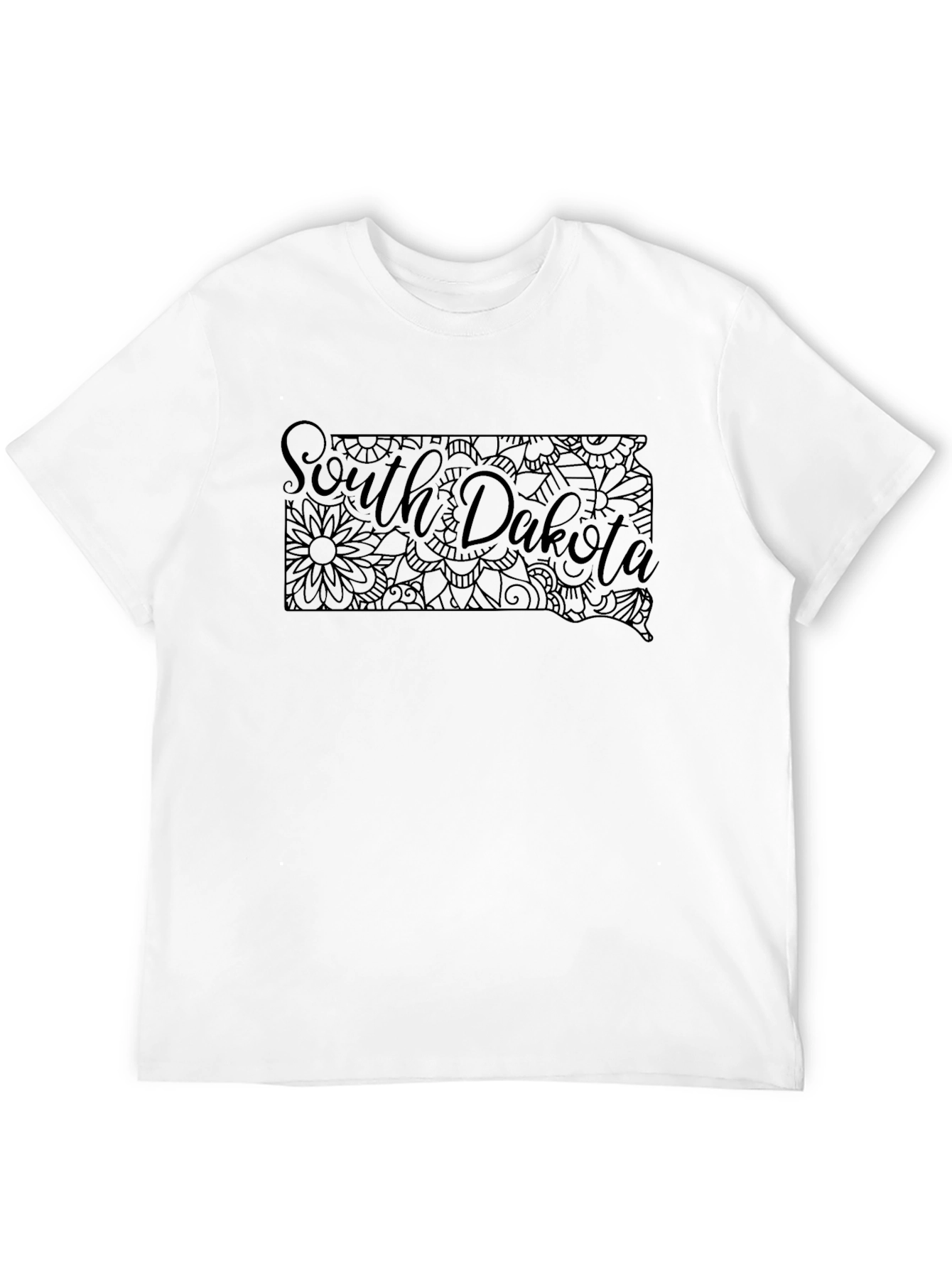 South Dakota State Map T-Shirt - Graphic Tee