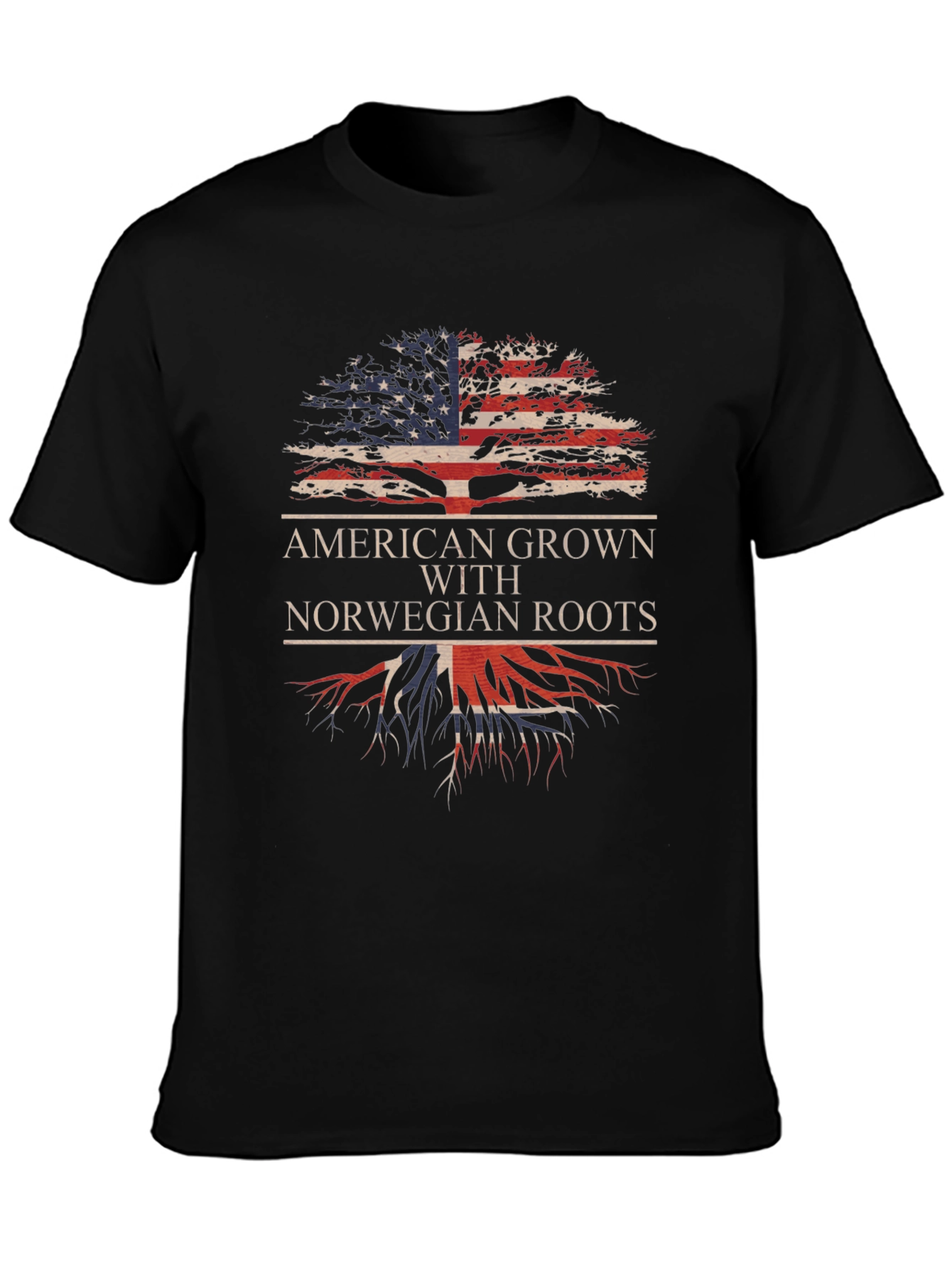 American Grown with Norwegian Roots T-Shirt