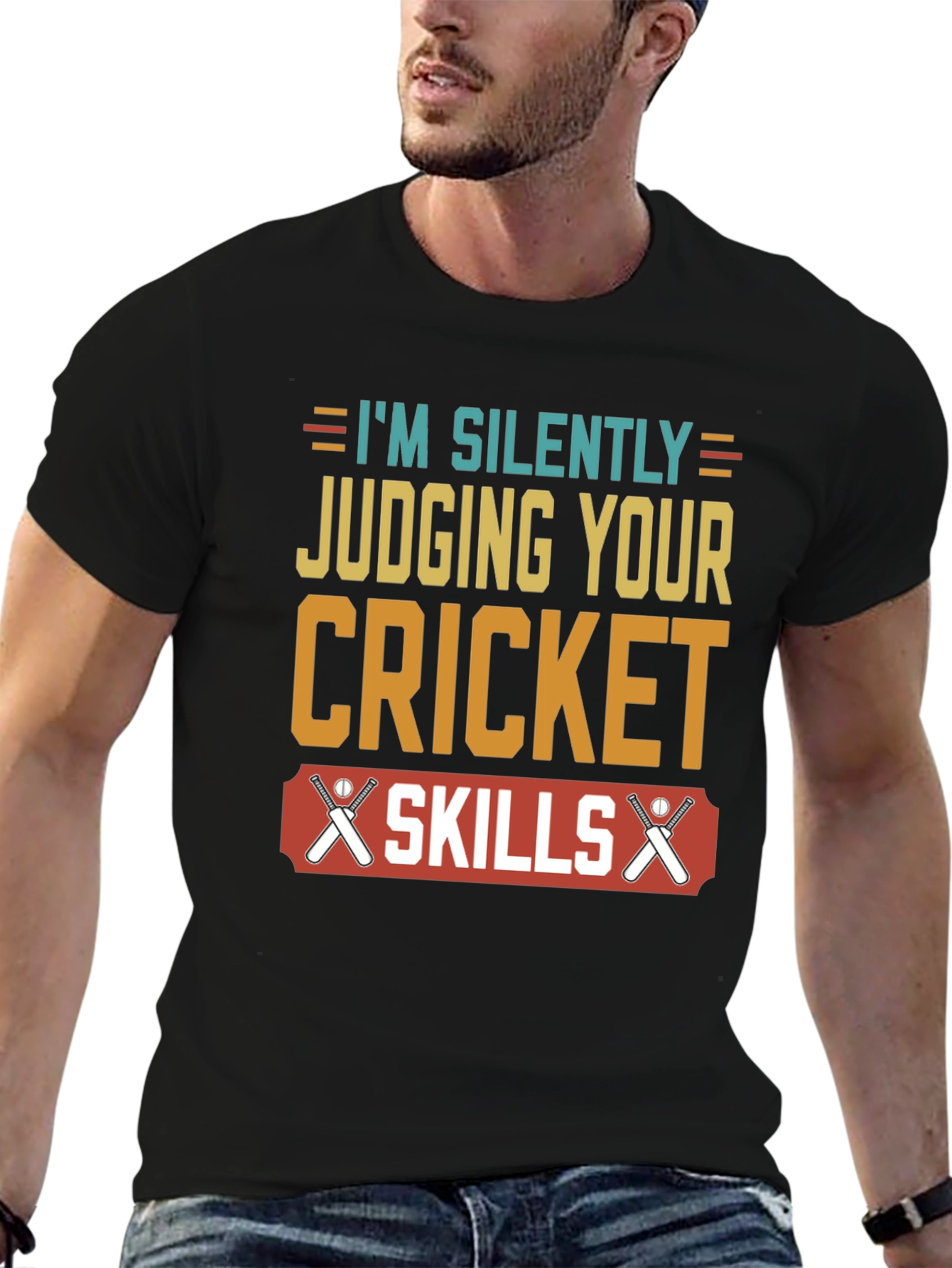 Cricket Skills T-Shirt - Silently Judging You