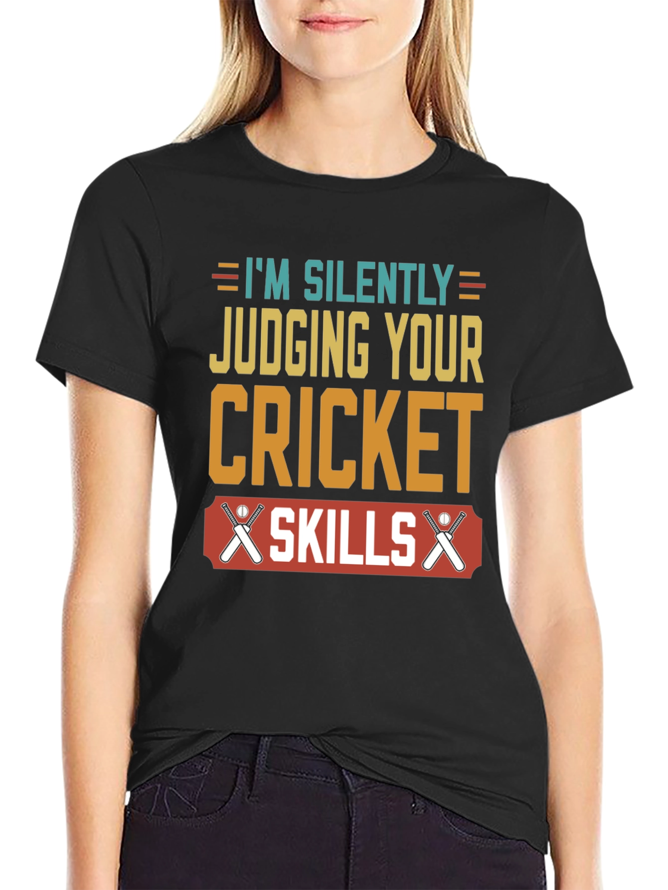 Cricket Skills T-Shirt - Silently Judging You