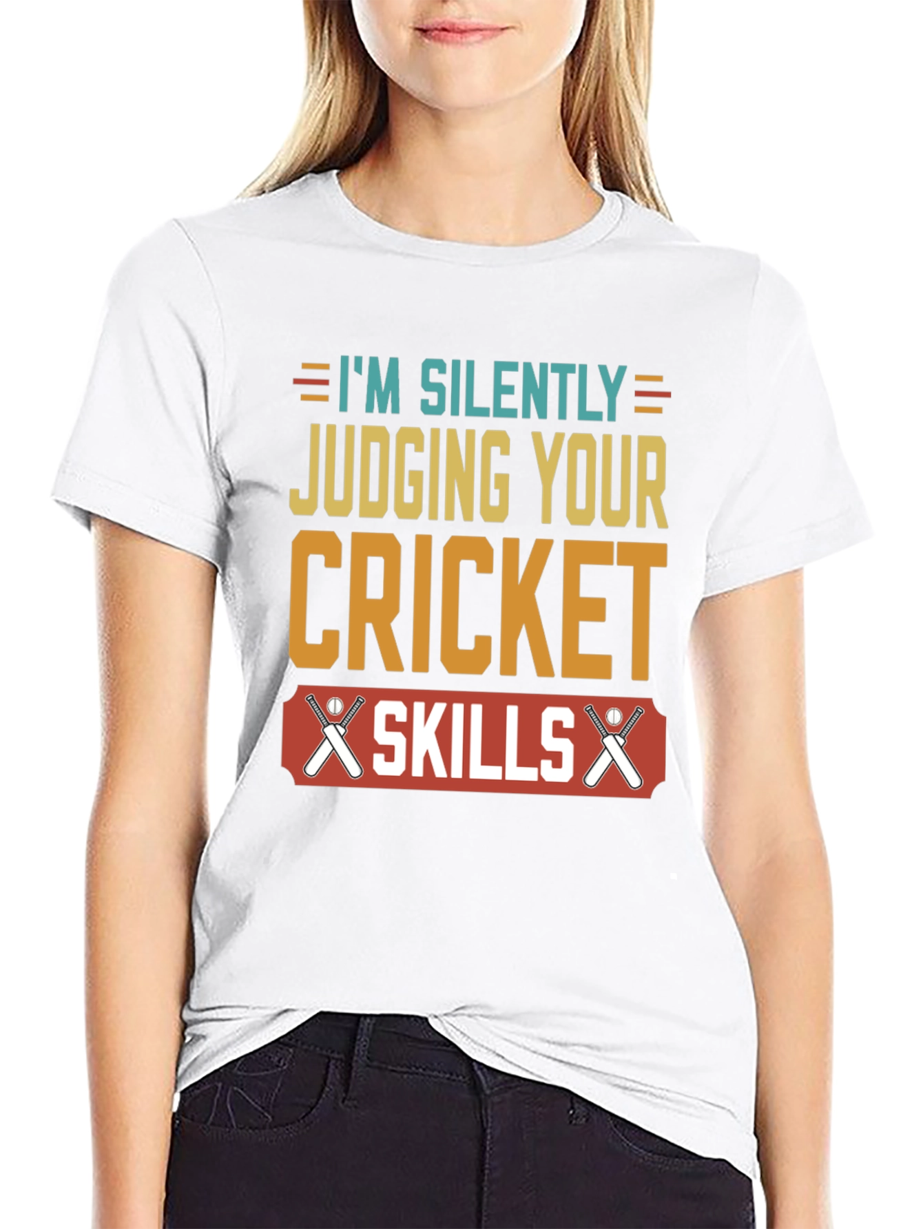 Cricket Skills T-Shirt - Silently Judging You