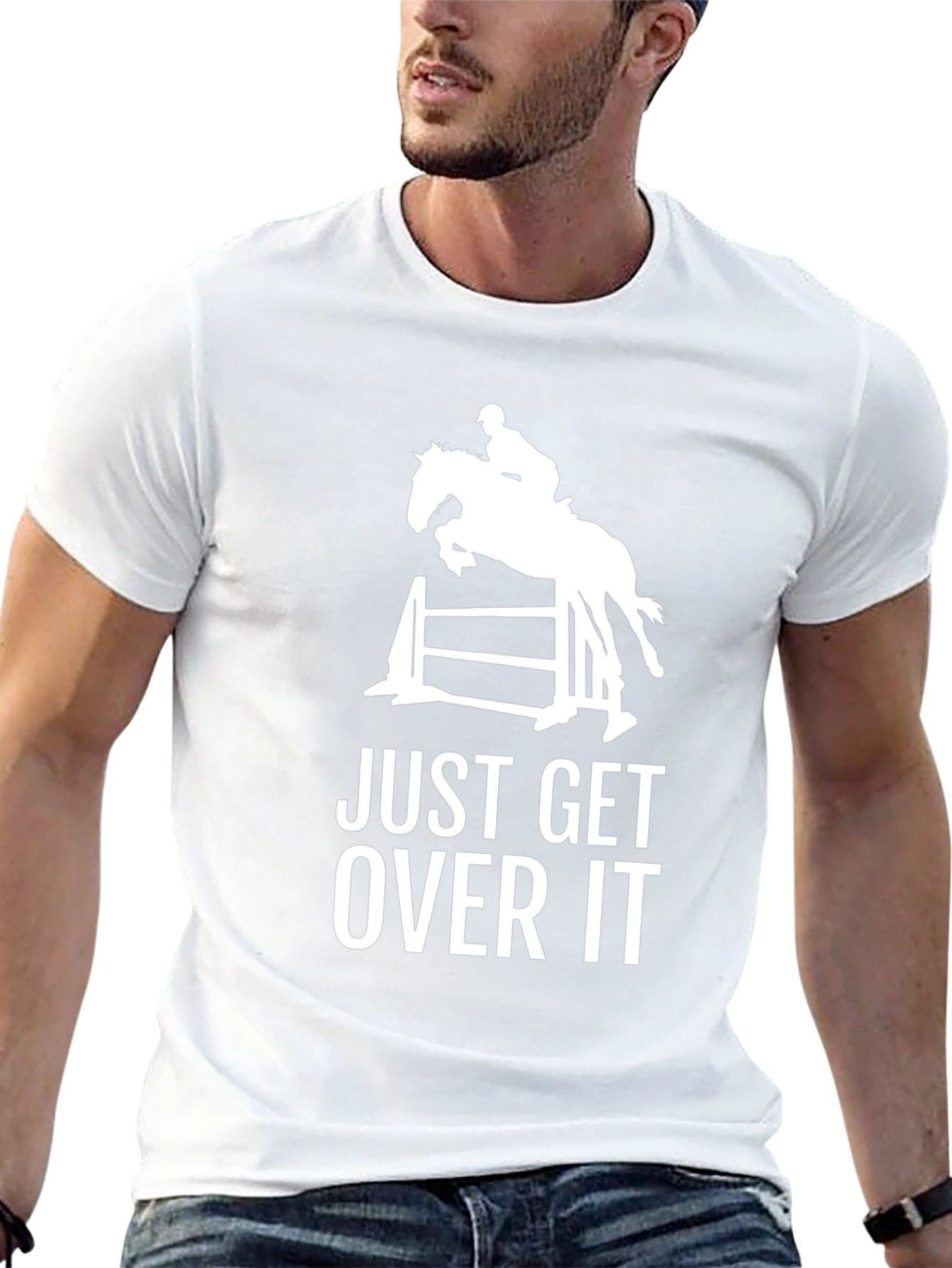 Equestrian Just Get Over It Graphic Tee